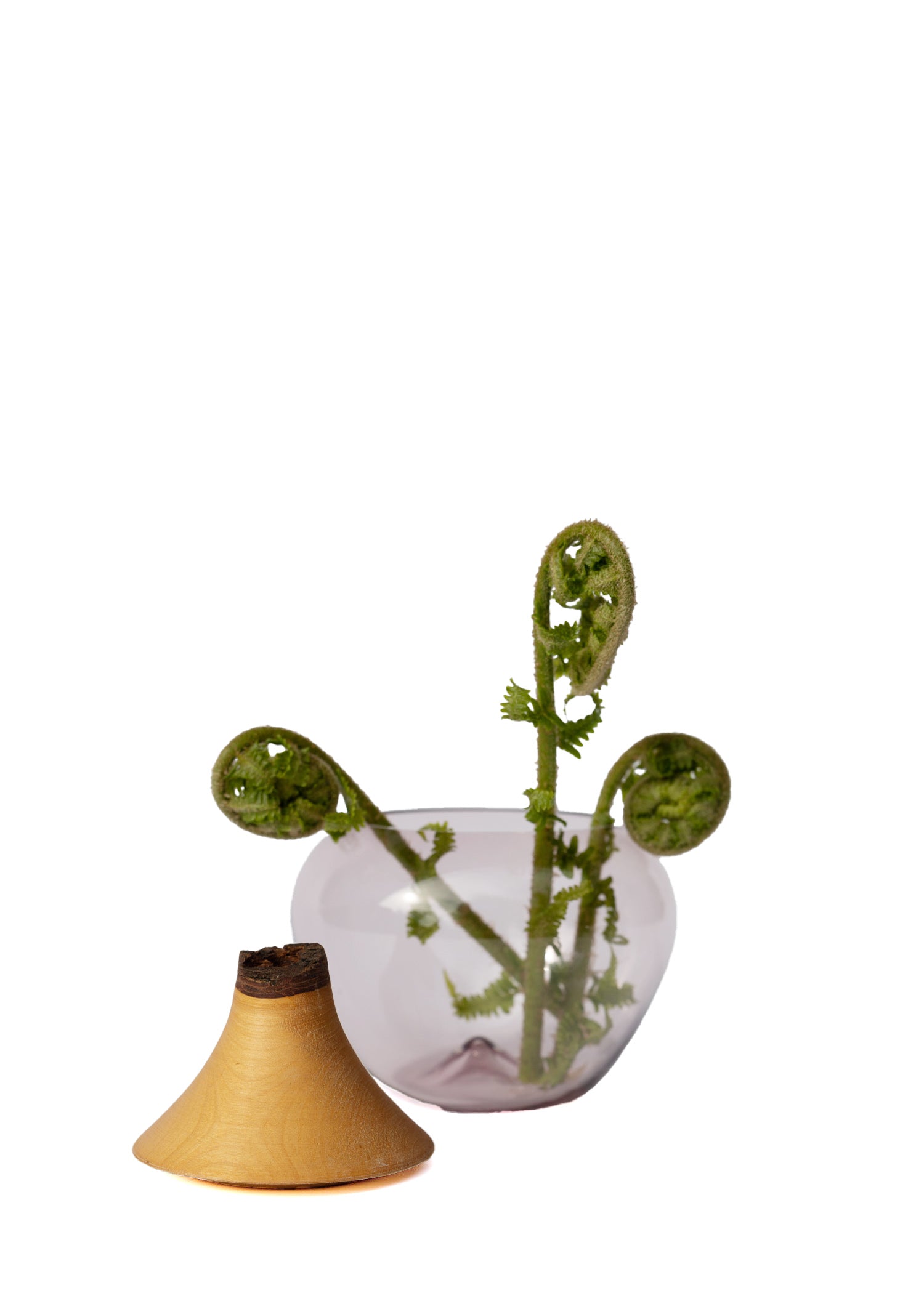 Apple Rose Stacking Vessel unstacked featuring a sleek and modern design, perfect for contemporary interiors.