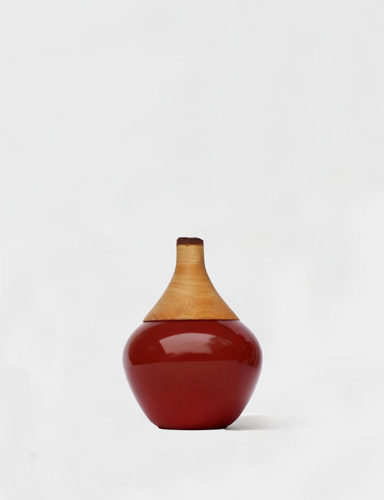 Apple | Stacking Vessel in Glass & Wood