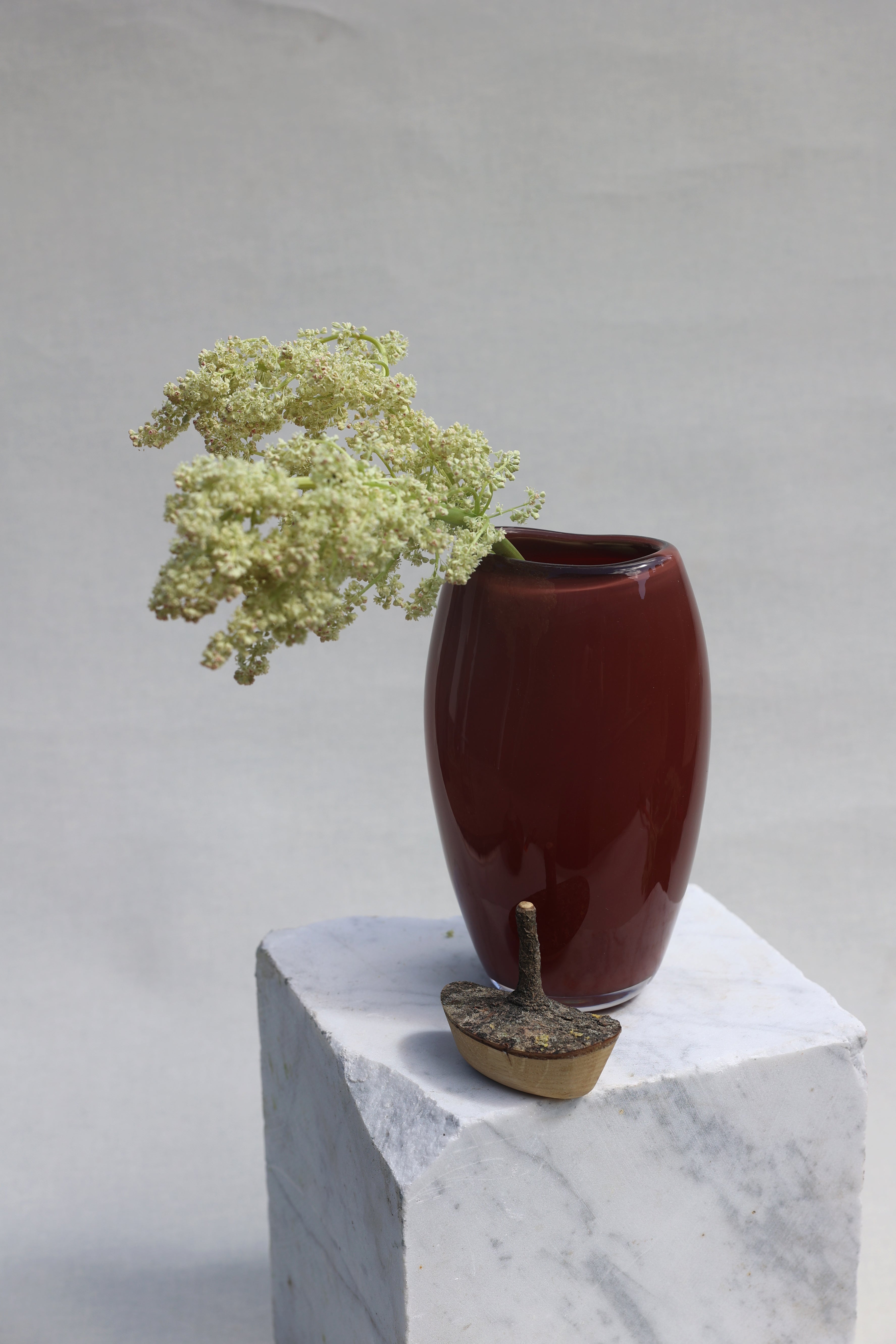 Branch Bowl | Sculptural Glass Bowl with Natural Wood Branch Lid