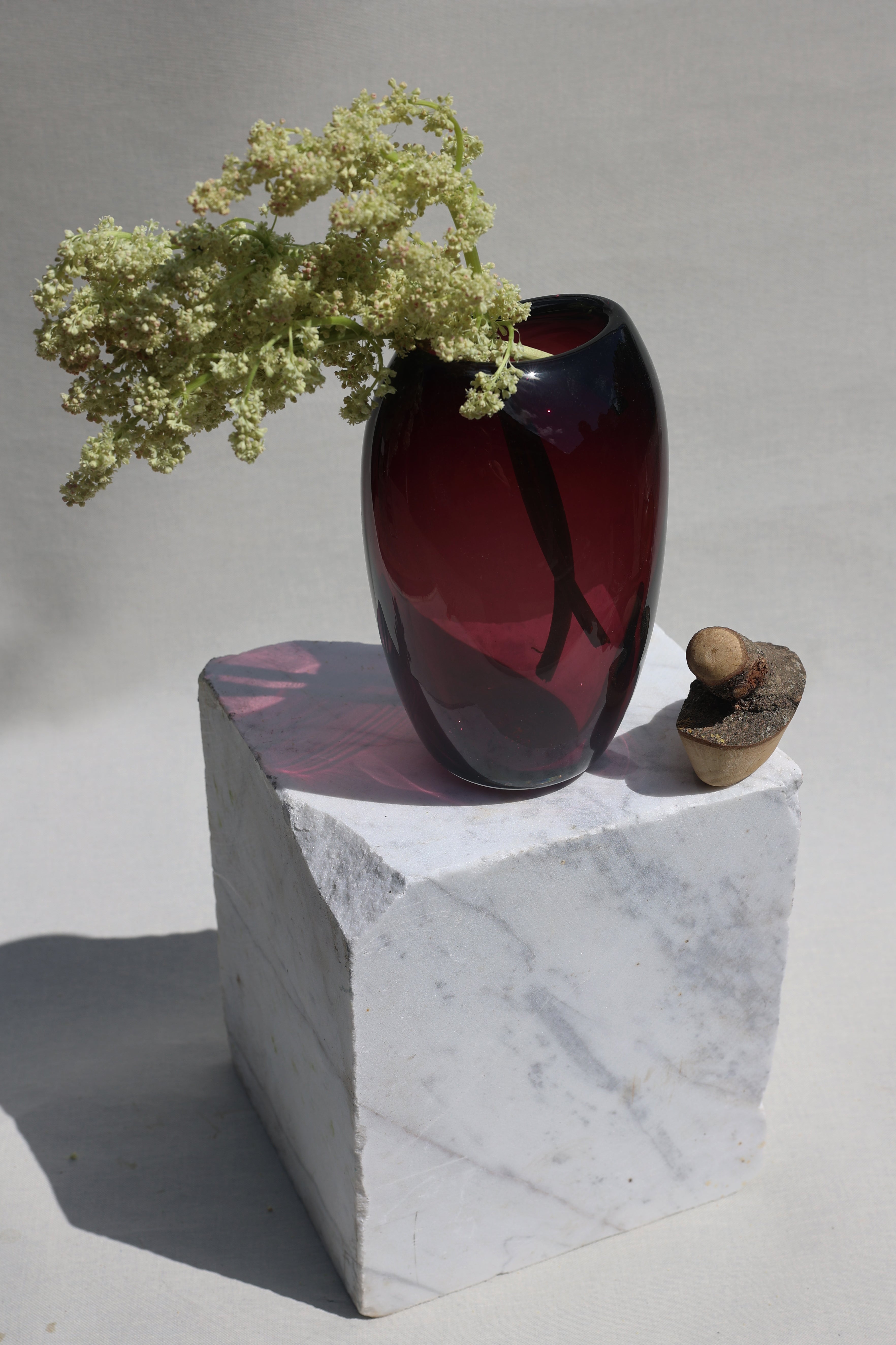 Branch Bowl | Sculptural Glass Bowl with Natural Wood Branch Lid