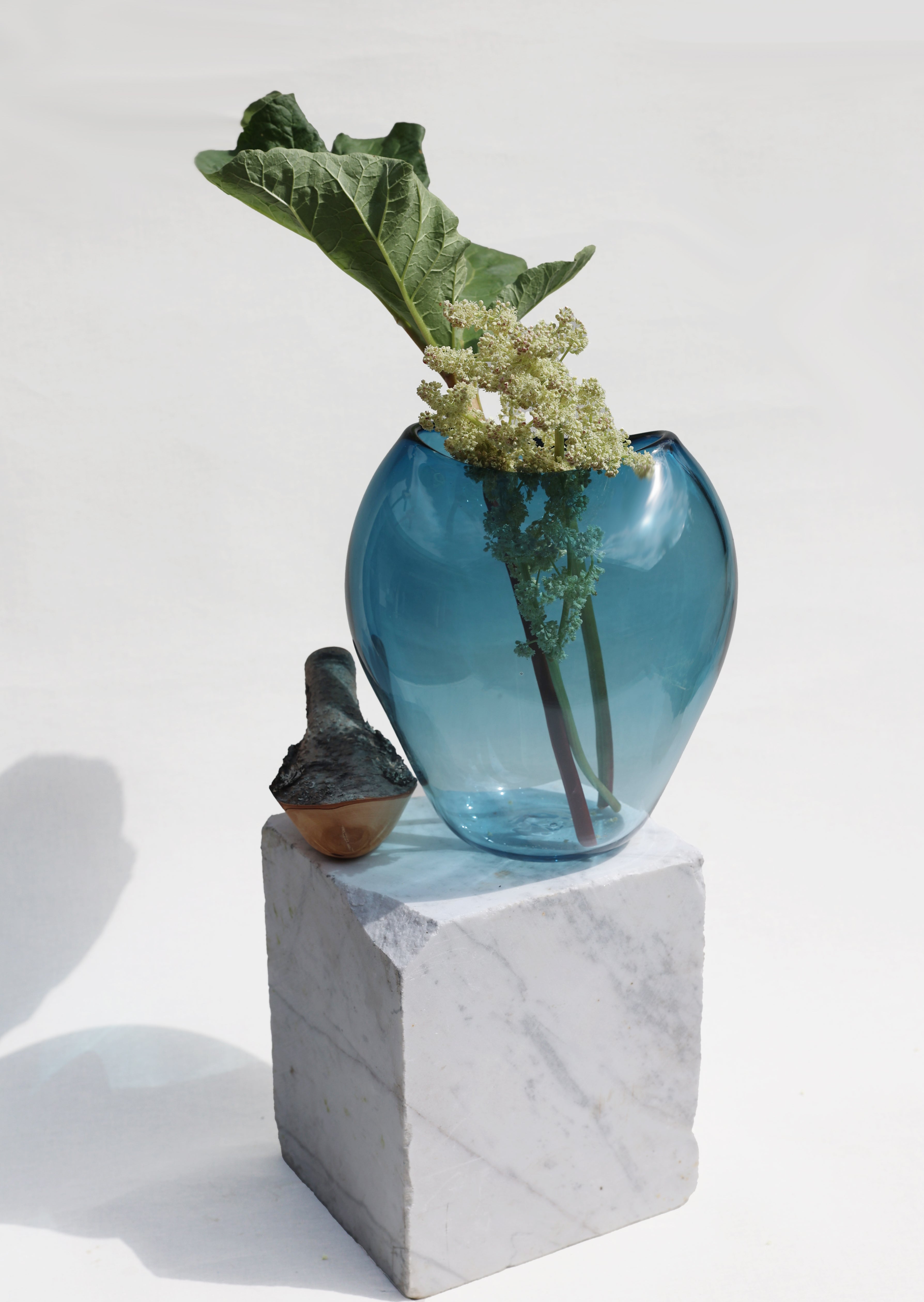 Branch Bowl | Sculptural Glass Bowl with Natural Wood Branch Lid