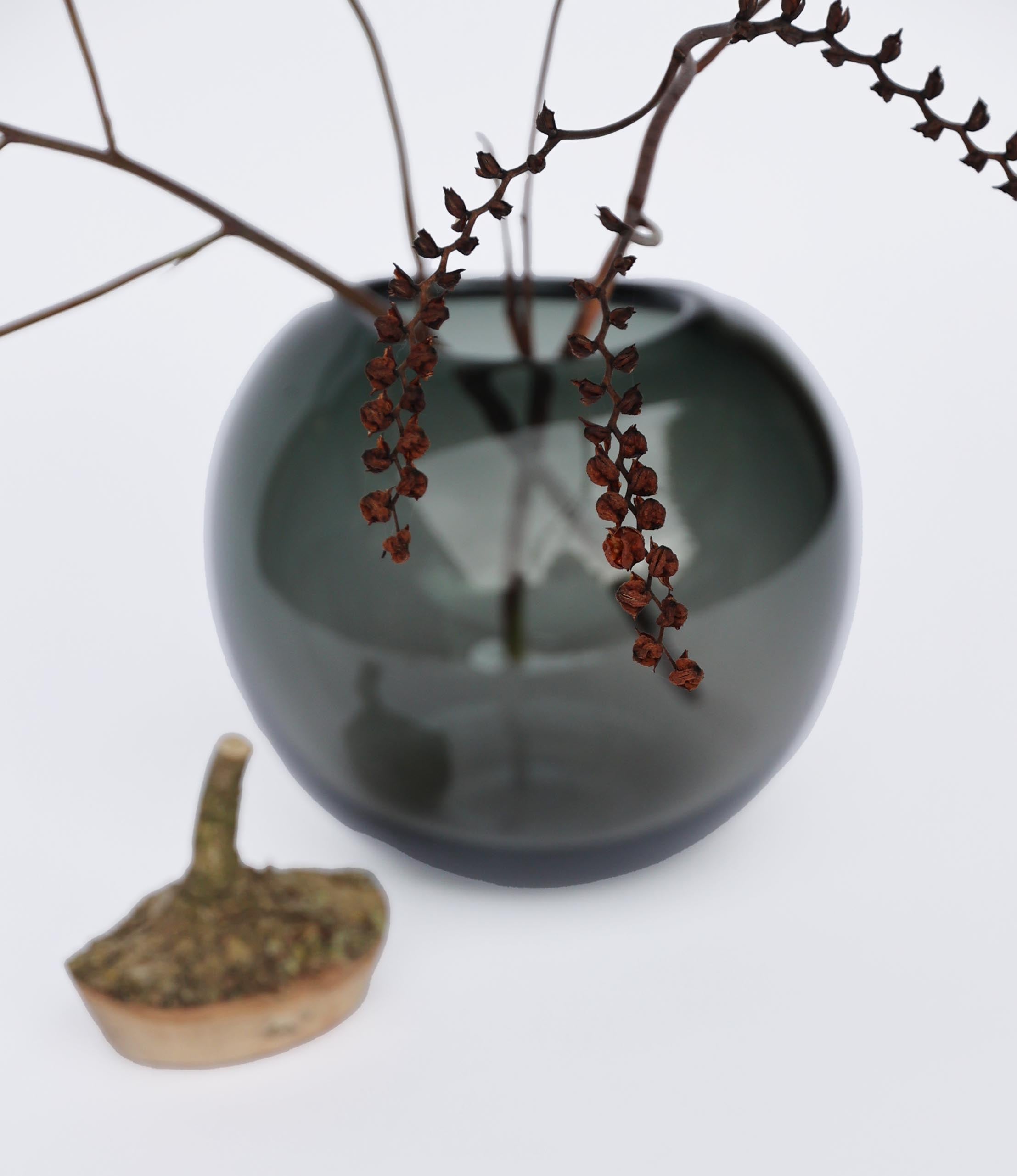 Branch Bowl | Sculptural Glass Bowl with Natural Wood Branch Lid