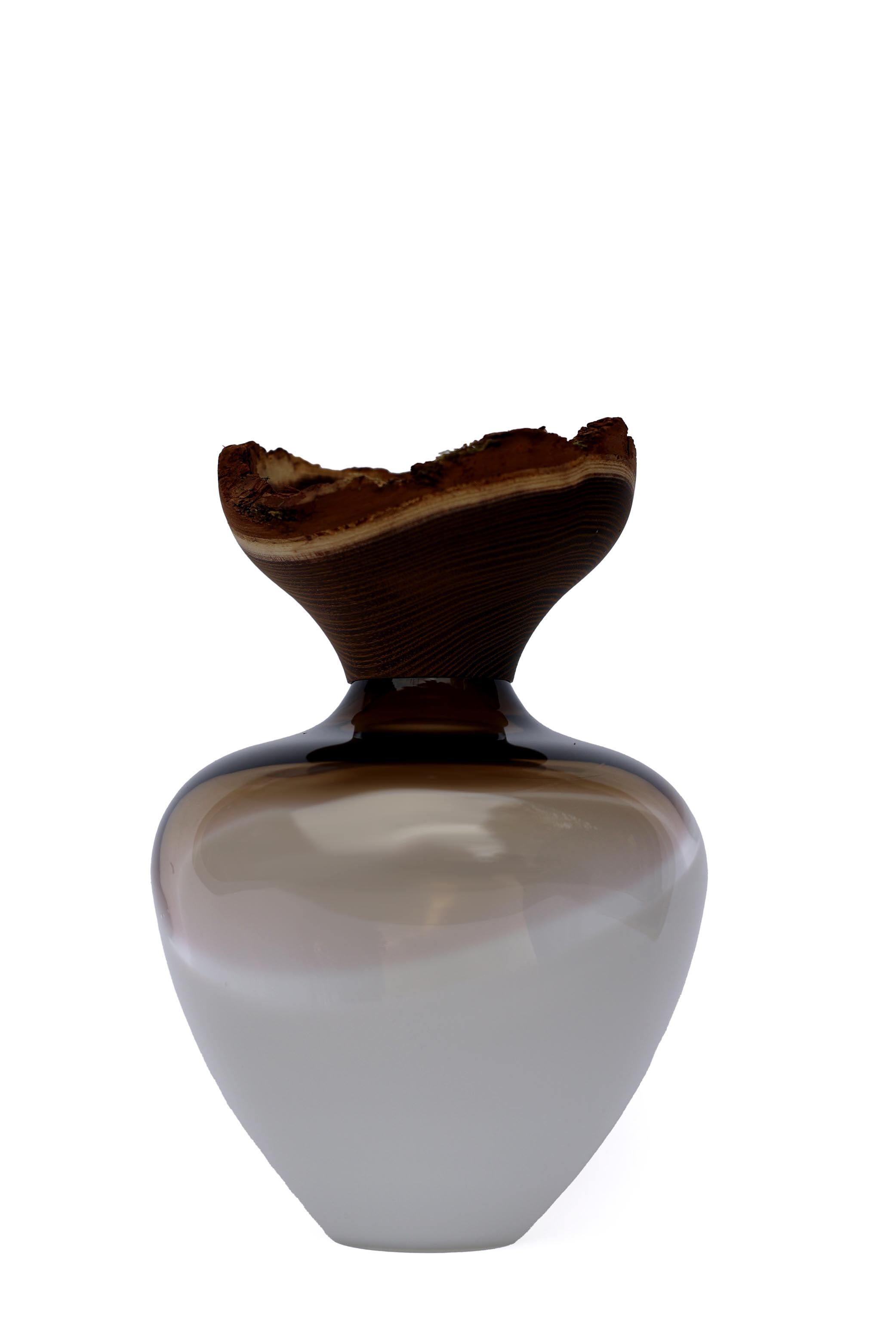 Baby Bloom | Stacking Vessel from Glass & Wood