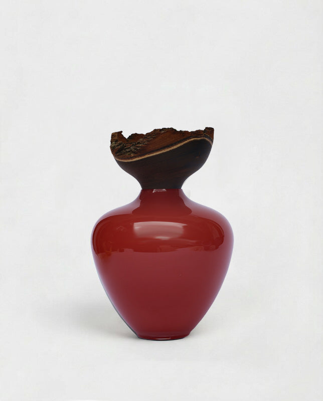 BABY BLOOM | Stacking Vessel from Glass & Wood
