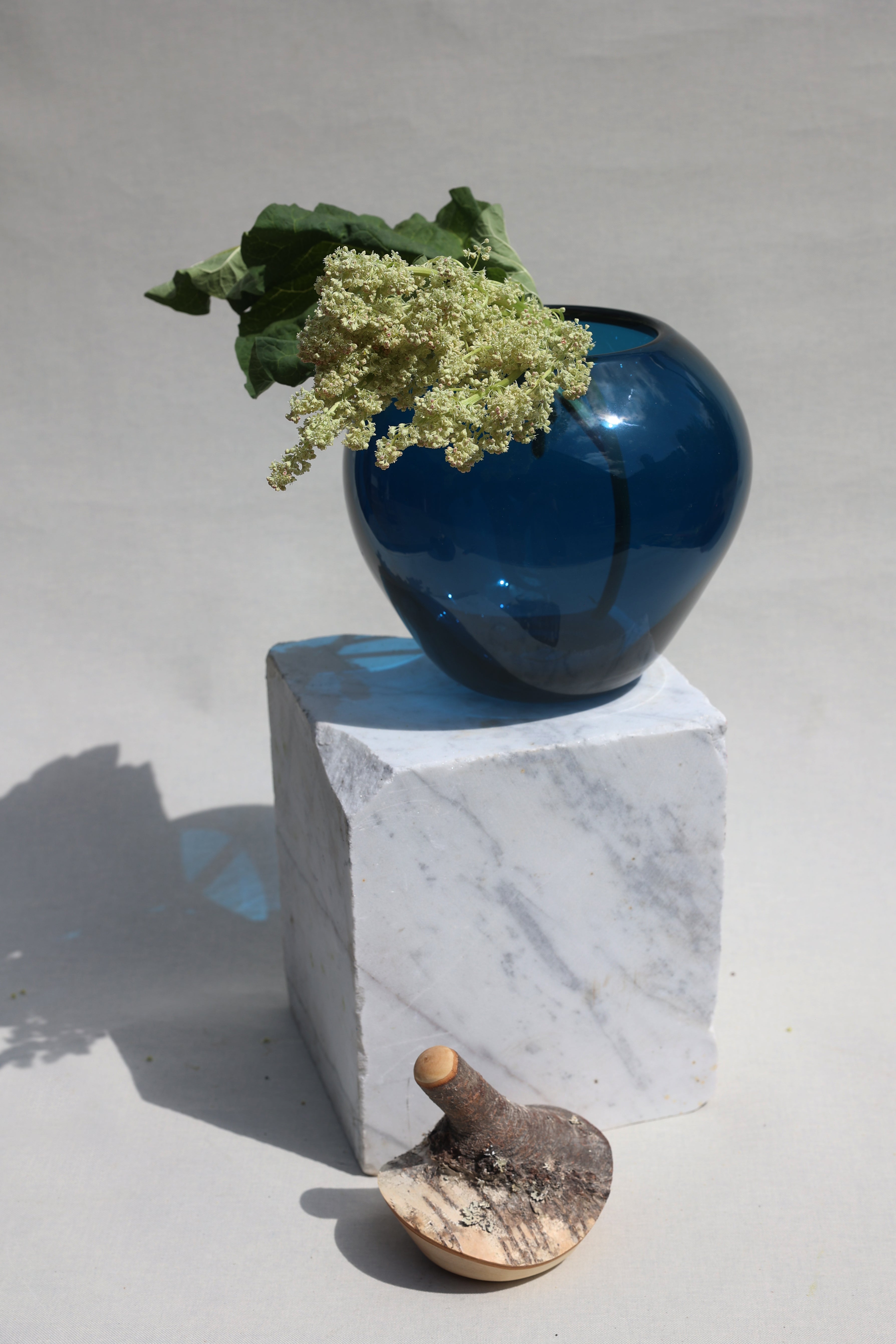 Branch Bowl | Sculptural Glass Bowl with Natural Wood Branch Lid