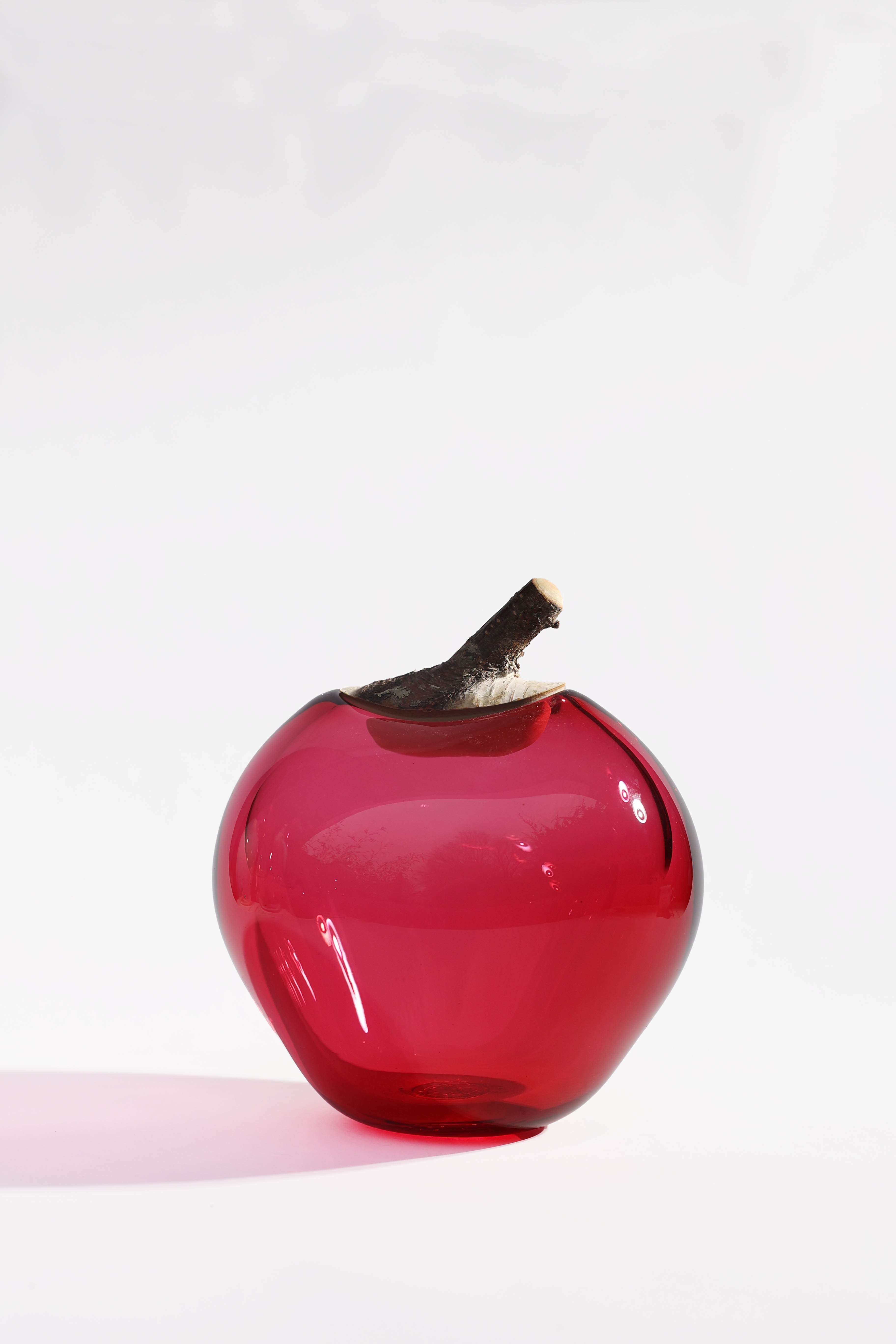 Branch Bowl | Sculptural Glass Bowl with Birch Wood Branch Lid