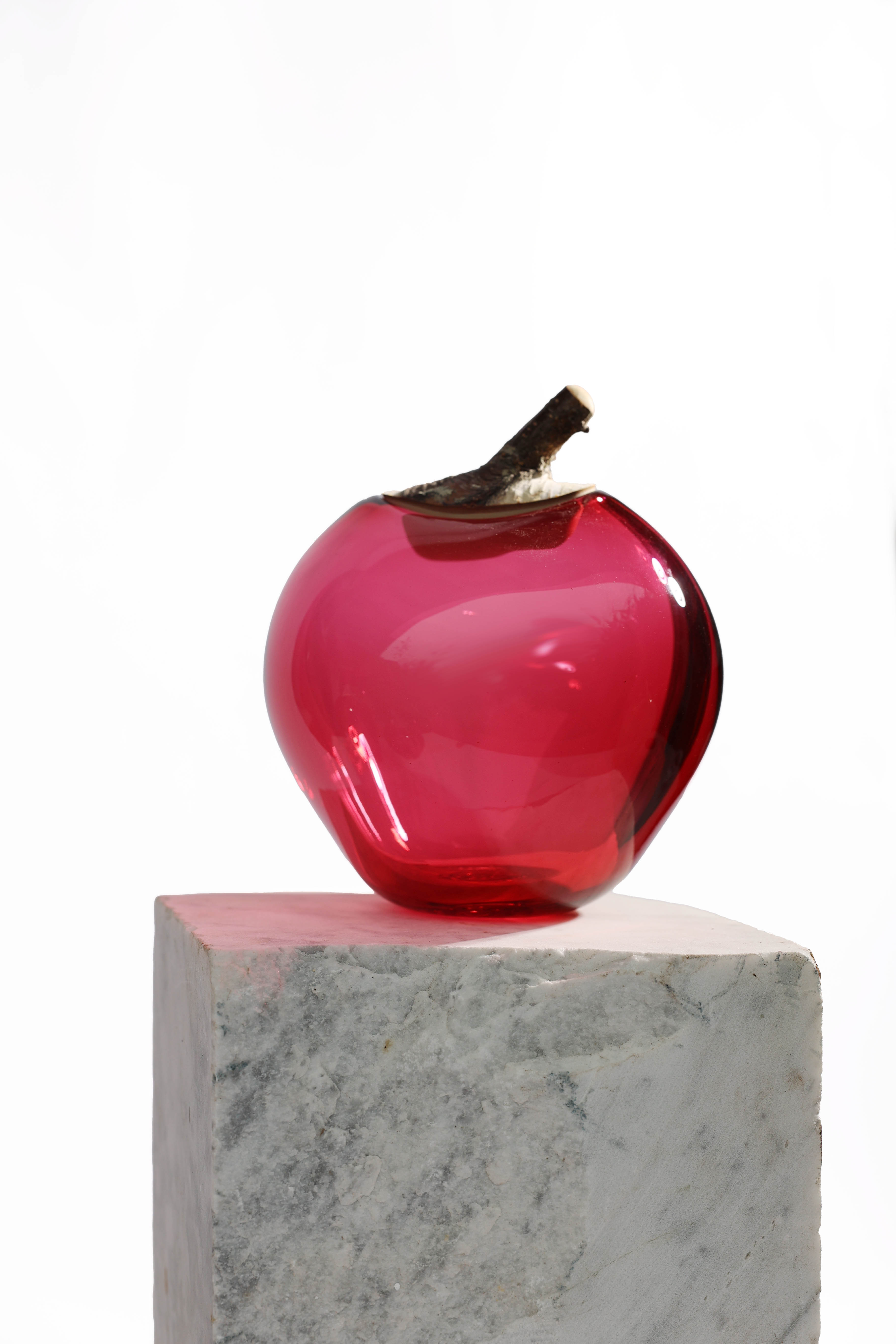 Branch Bowl | Sculptural Glass Bowl with Birch Wood Branch Lid