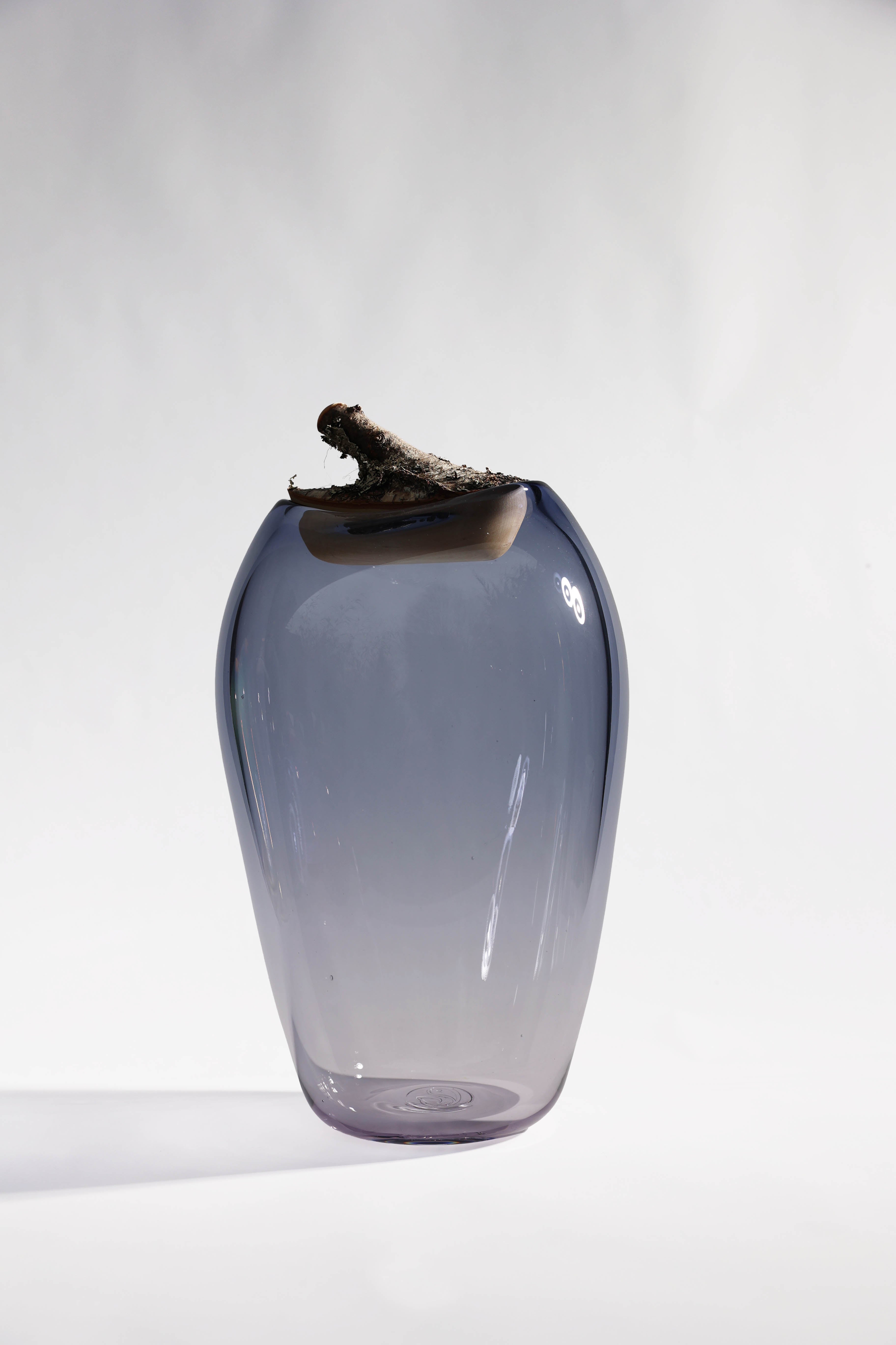 Branch Bowl | Sculptural Glass Bowl with Birch Wood Branch Lid