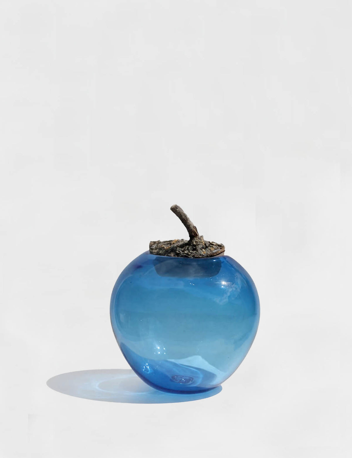 Branch Bowl | Sculptural Glass Bowl with Natural Wood Branch Lid