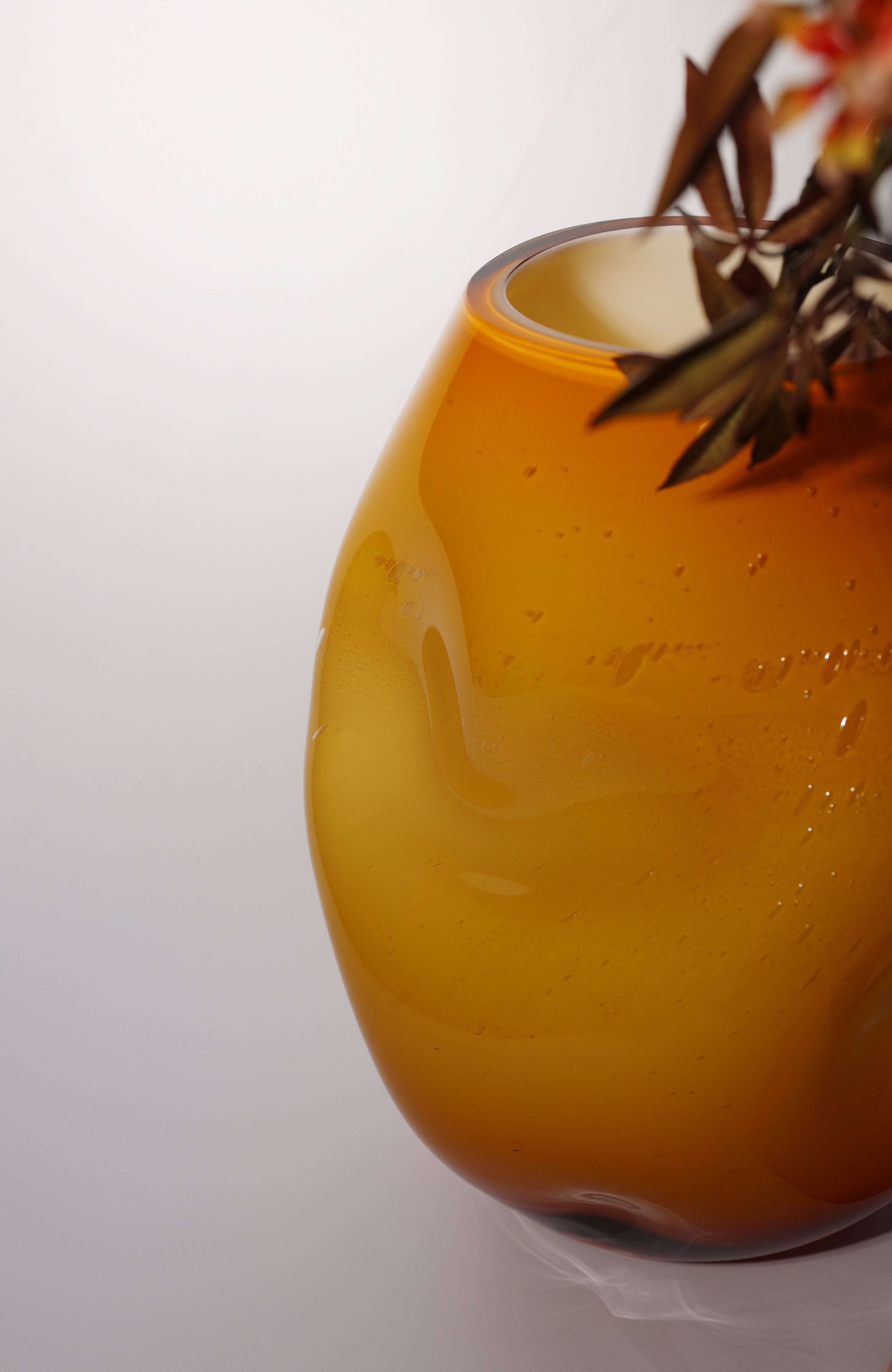 DRIFT| Stacking Vessel in hand formed glass & wood Utopia & Utility