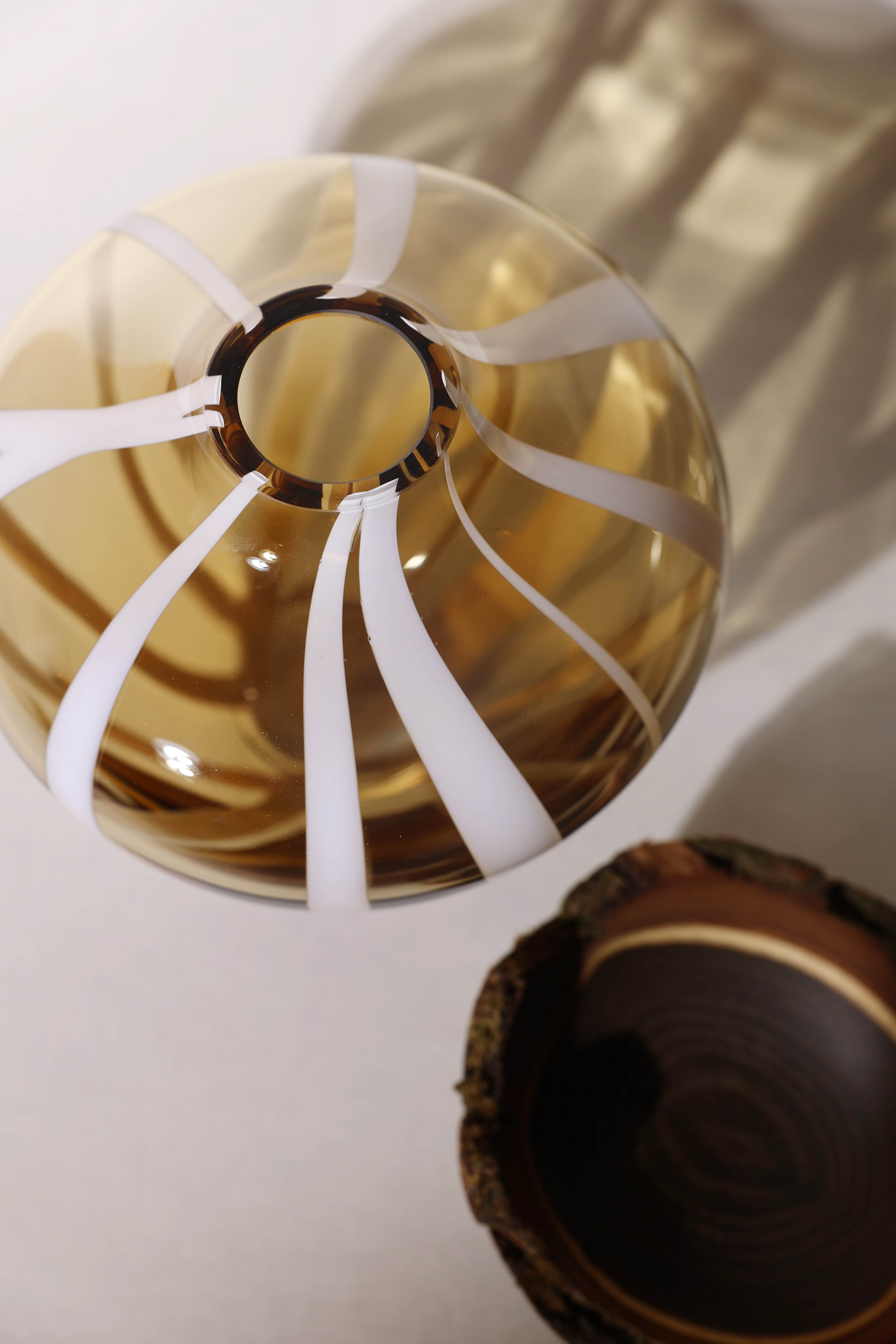 Baby Bloom | Stacking Vessel from Glass & Wood