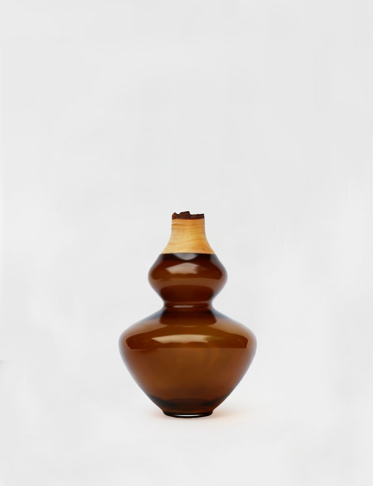 Inanna | Stacking Vessel in glass & wood