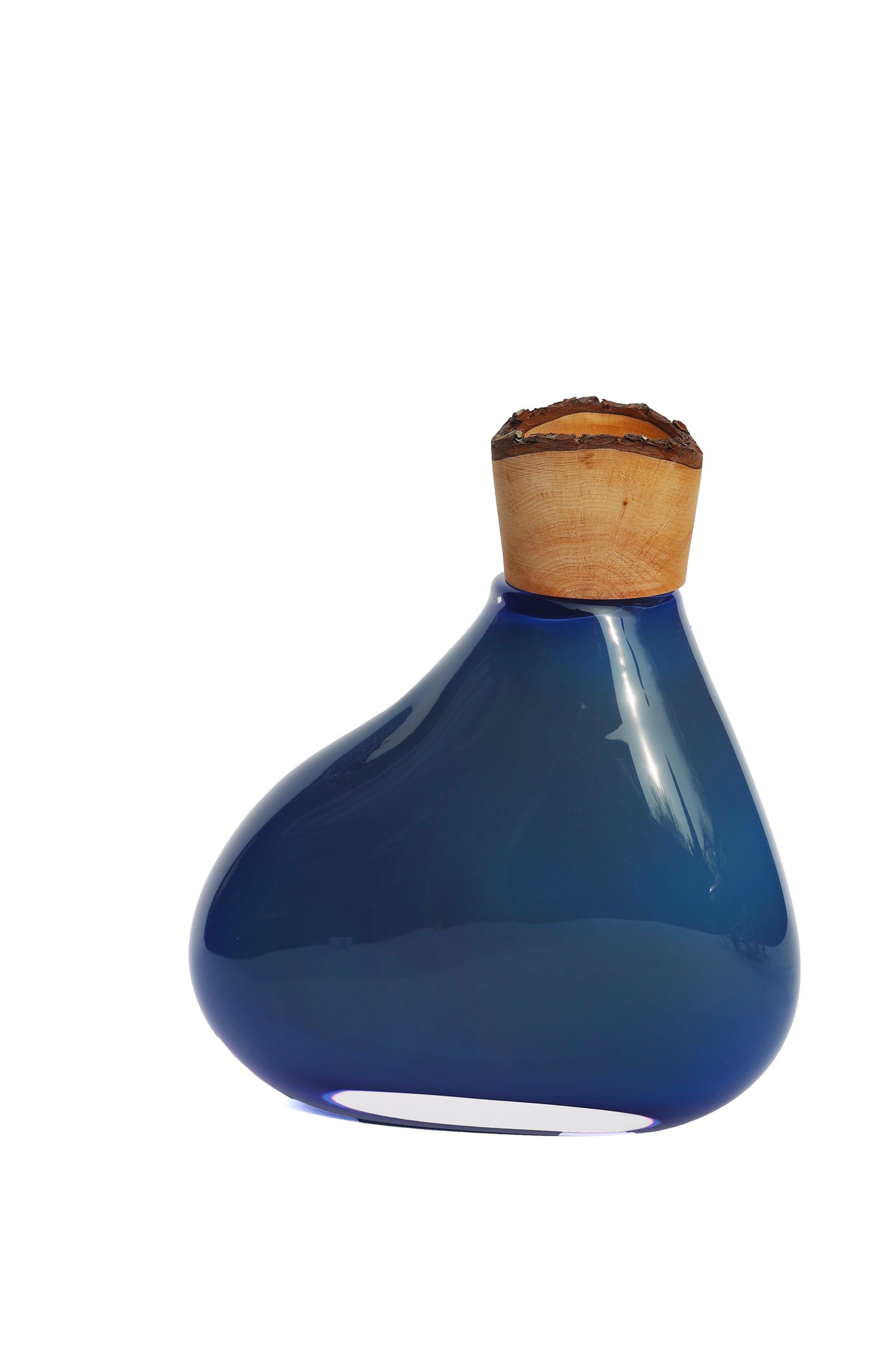 ILONA | Freehand shaped Stacking Vessel with glass & wood