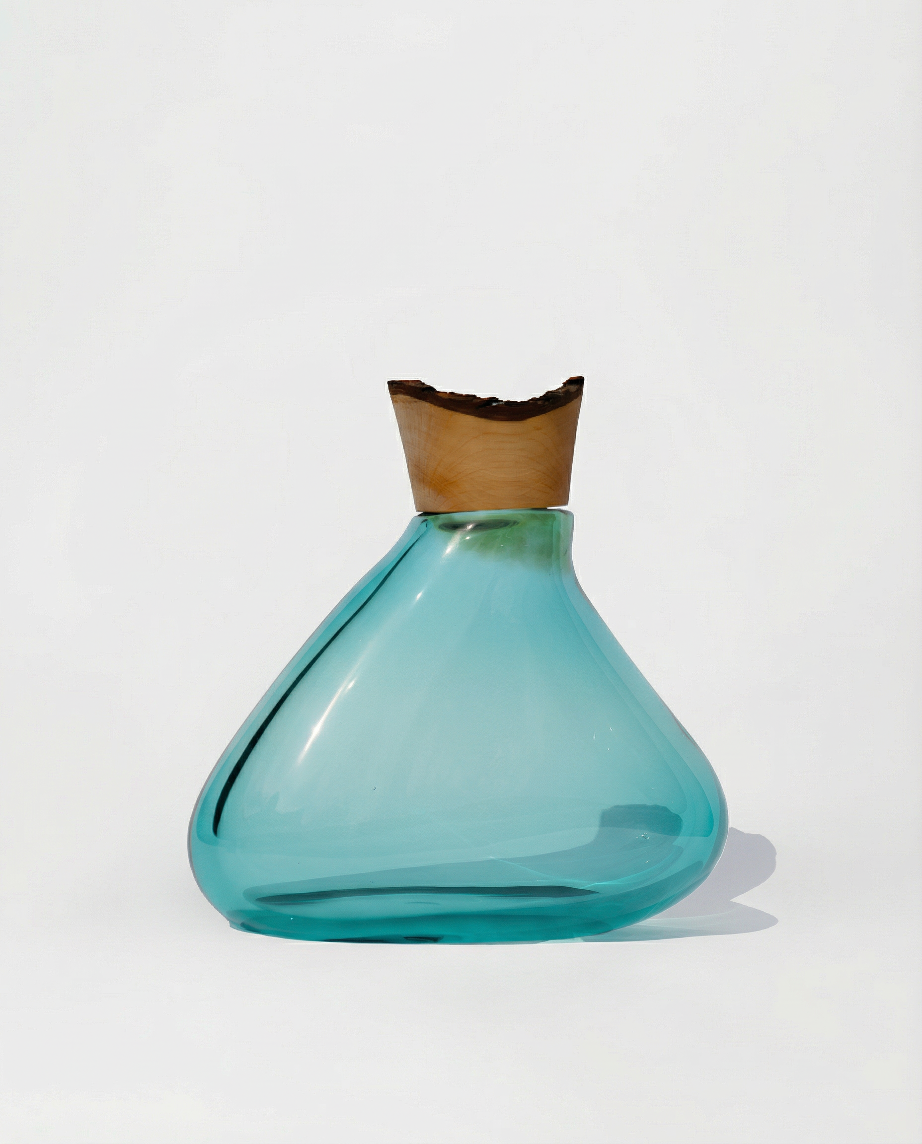 Ilona | Freehand shaped Stacking Vessel with glass & wood