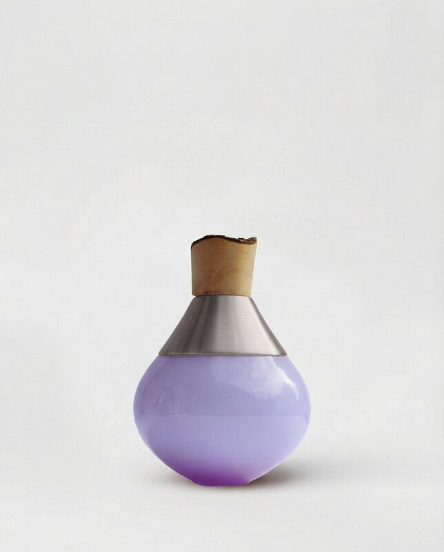 INDIA SMALL II | Stacking Vessel in Brass, Glass & Wood