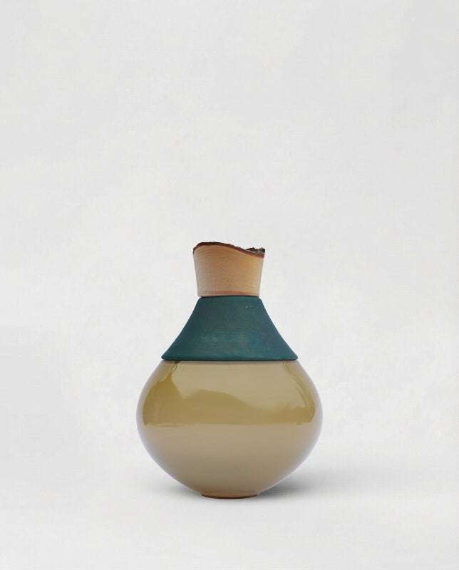 India Small II | Stacking Vessel in Brass, Glass & Wood Utopia & Utility
