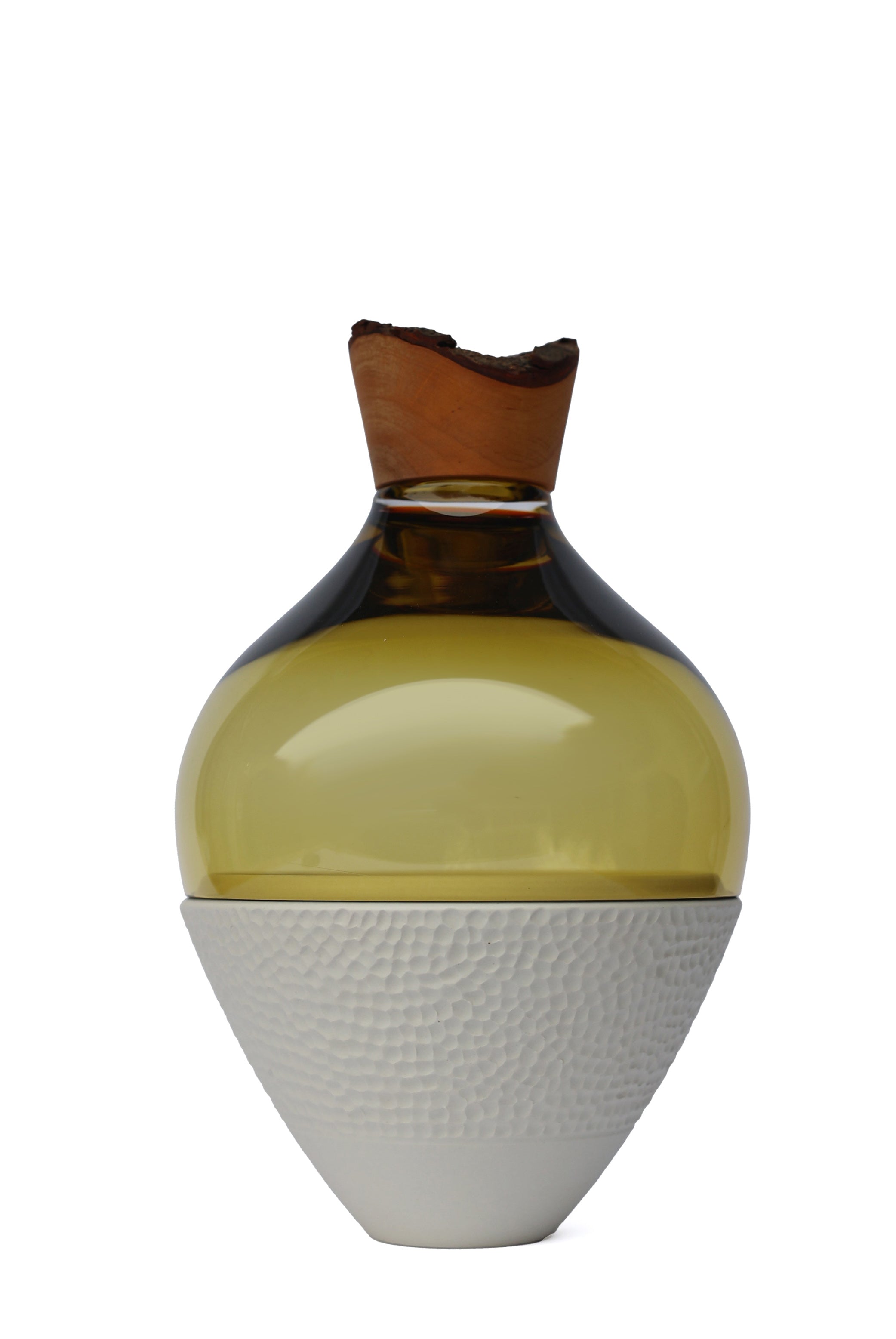 Serano | Stacking Vessel in Ceramic, Glass, and Wood