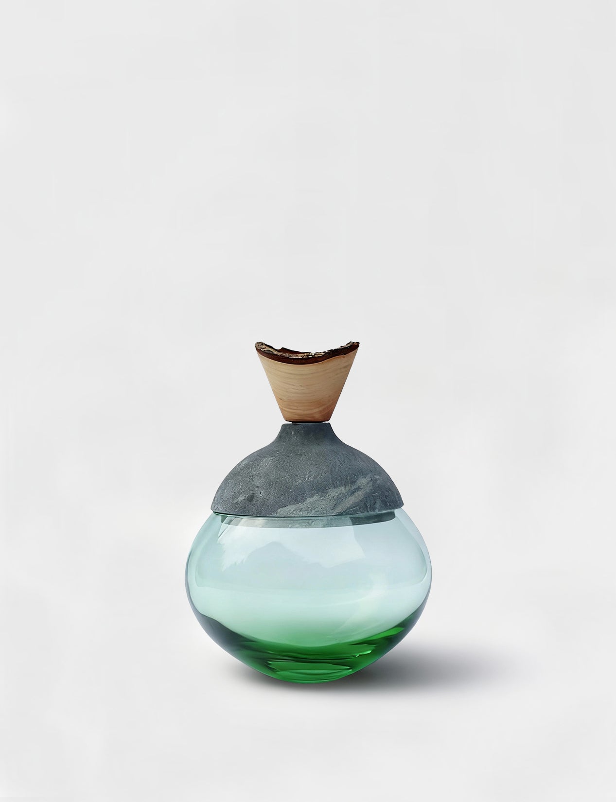 Istanbul | Stacking Vessel from Glass and Stone