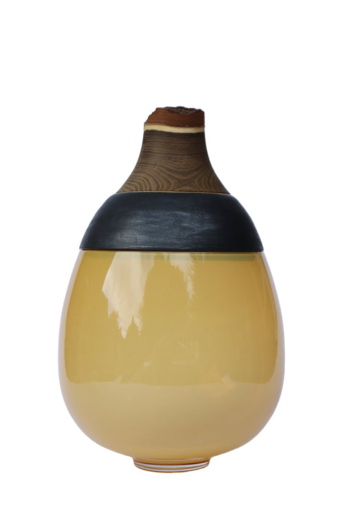 Lilith Stacking Vessel Caramel featuring an elegant, sculptural design with a refined stacked composition.