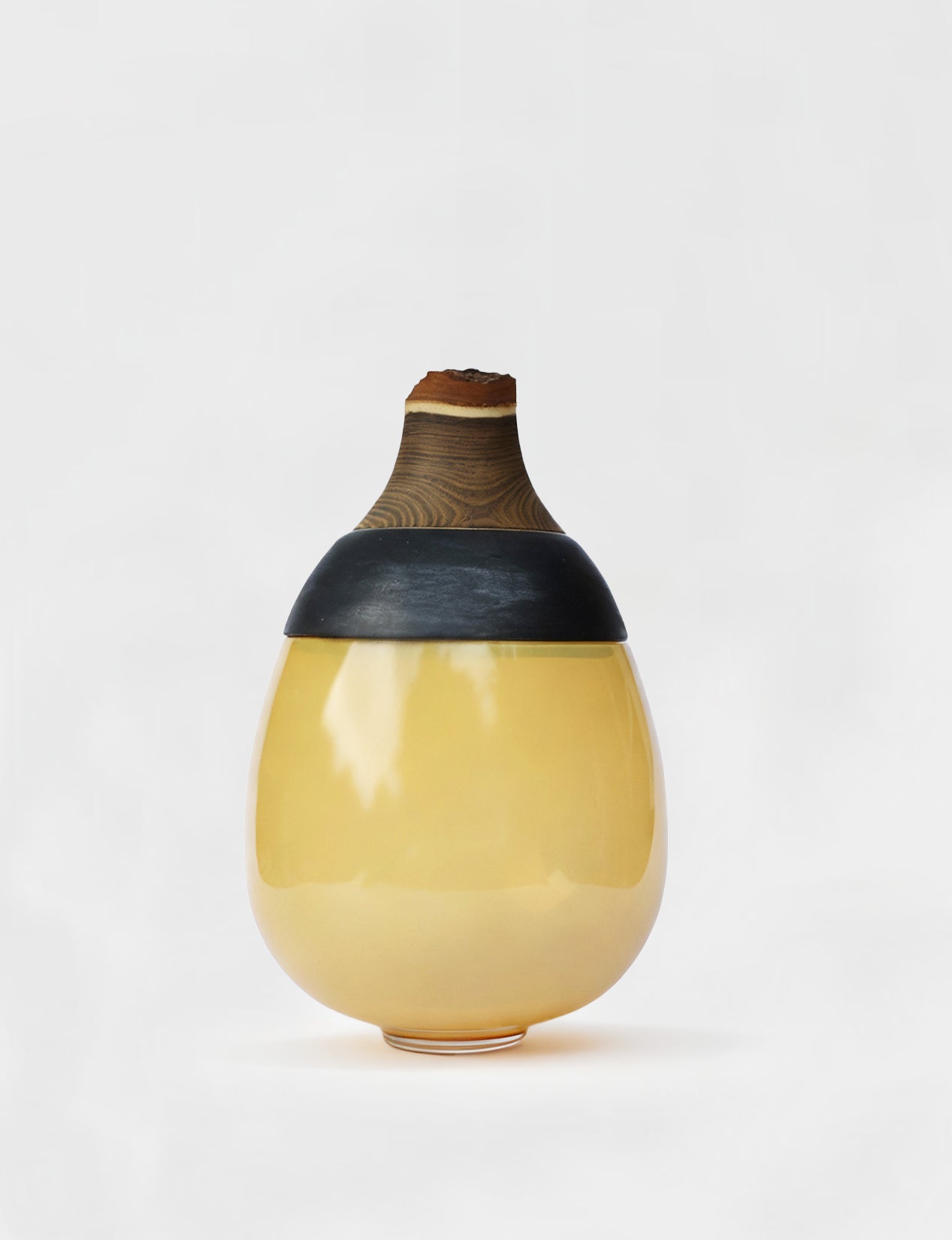 Lilith | Stacking Vessel in Ceramic, Glass & Wood