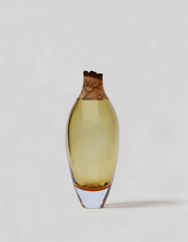 Matisse I  | Stacking Vessel in Glass & Wood