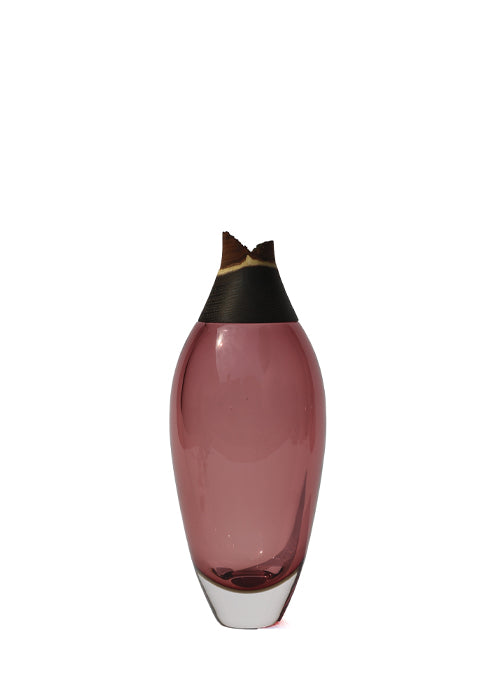 Matisse I  | Stacking Vessel in Glass & Wood