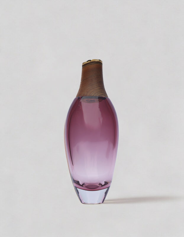 Matisse I  | Stacking Vessel in Glass & Wood