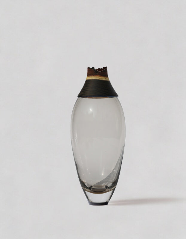 Matisse I  | Stacking Vessel in Glass & Wood