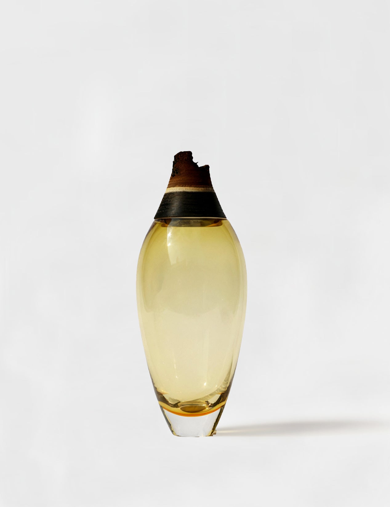 Matisse I  | Stacking Vessel in Glass & Wood