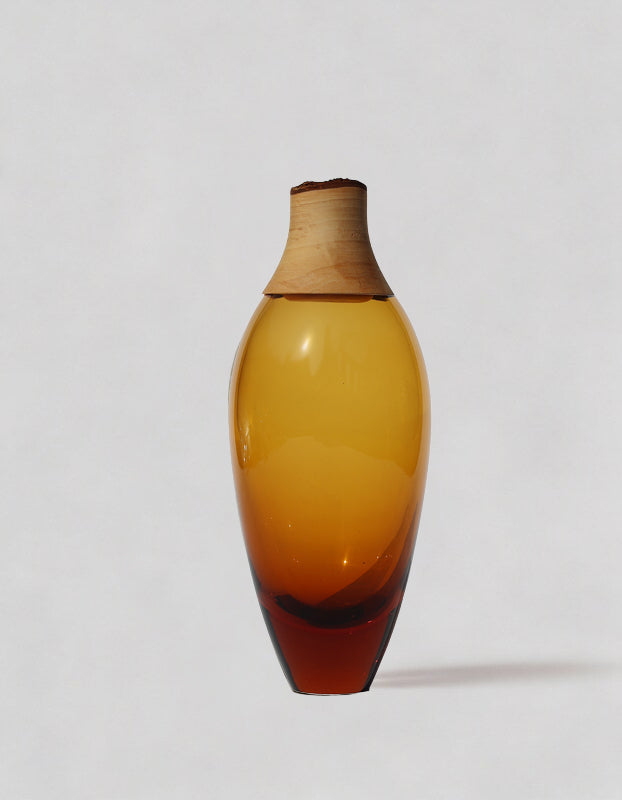 MATISSE I | Stacking Vessel in Glass & Wood