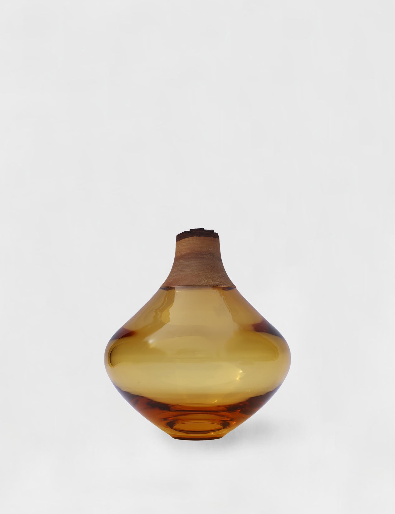 MATISSE II | Stacking Vessel in Glass & Wood