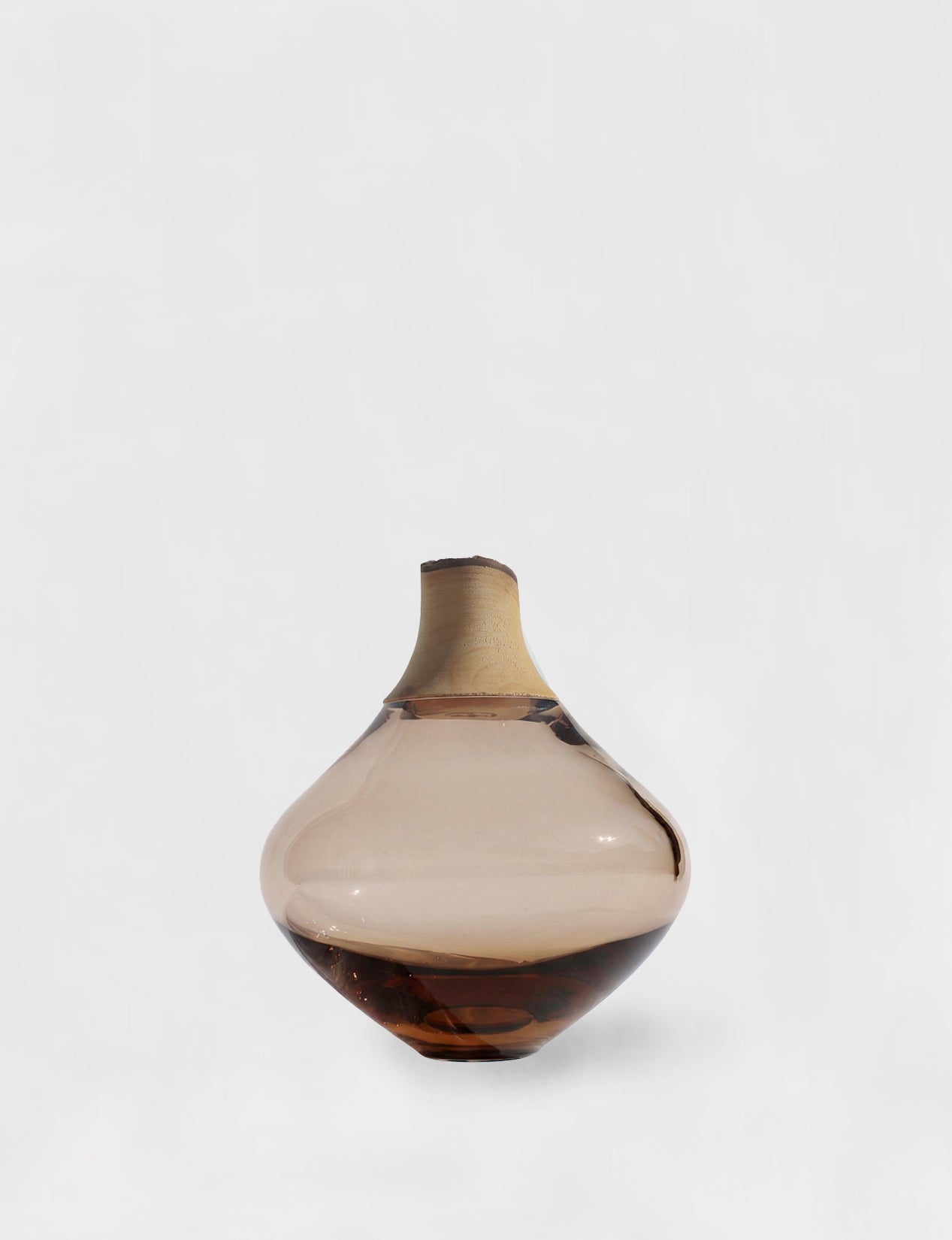 MATISSE II | Stacking Vessel in Glass & Wood