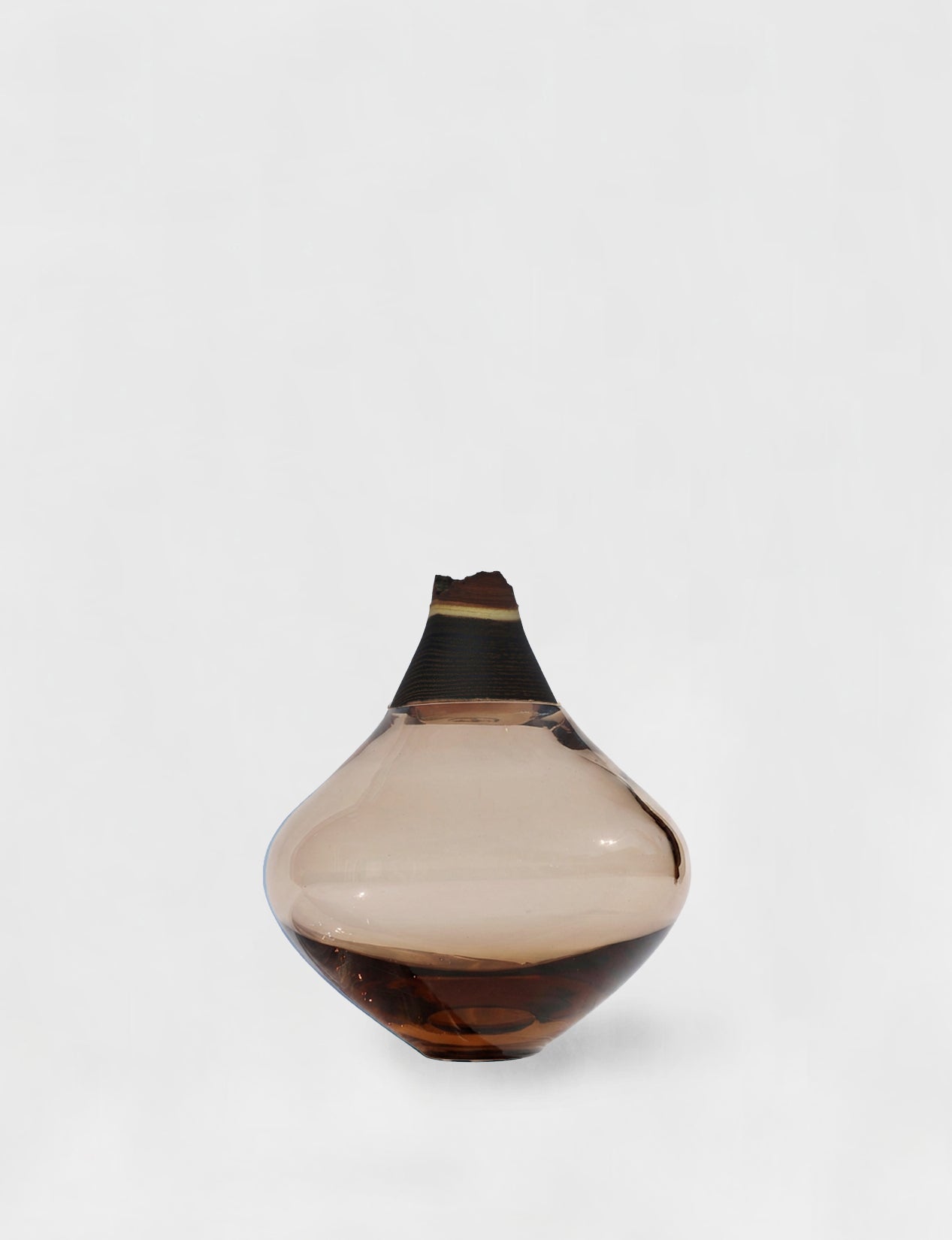 MATISSE II | Stacking Vessel in Glass & Wood