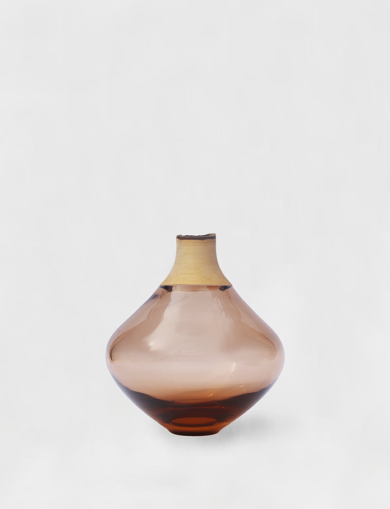 MATISSE II | Stacking Vessel in Glass & Wood