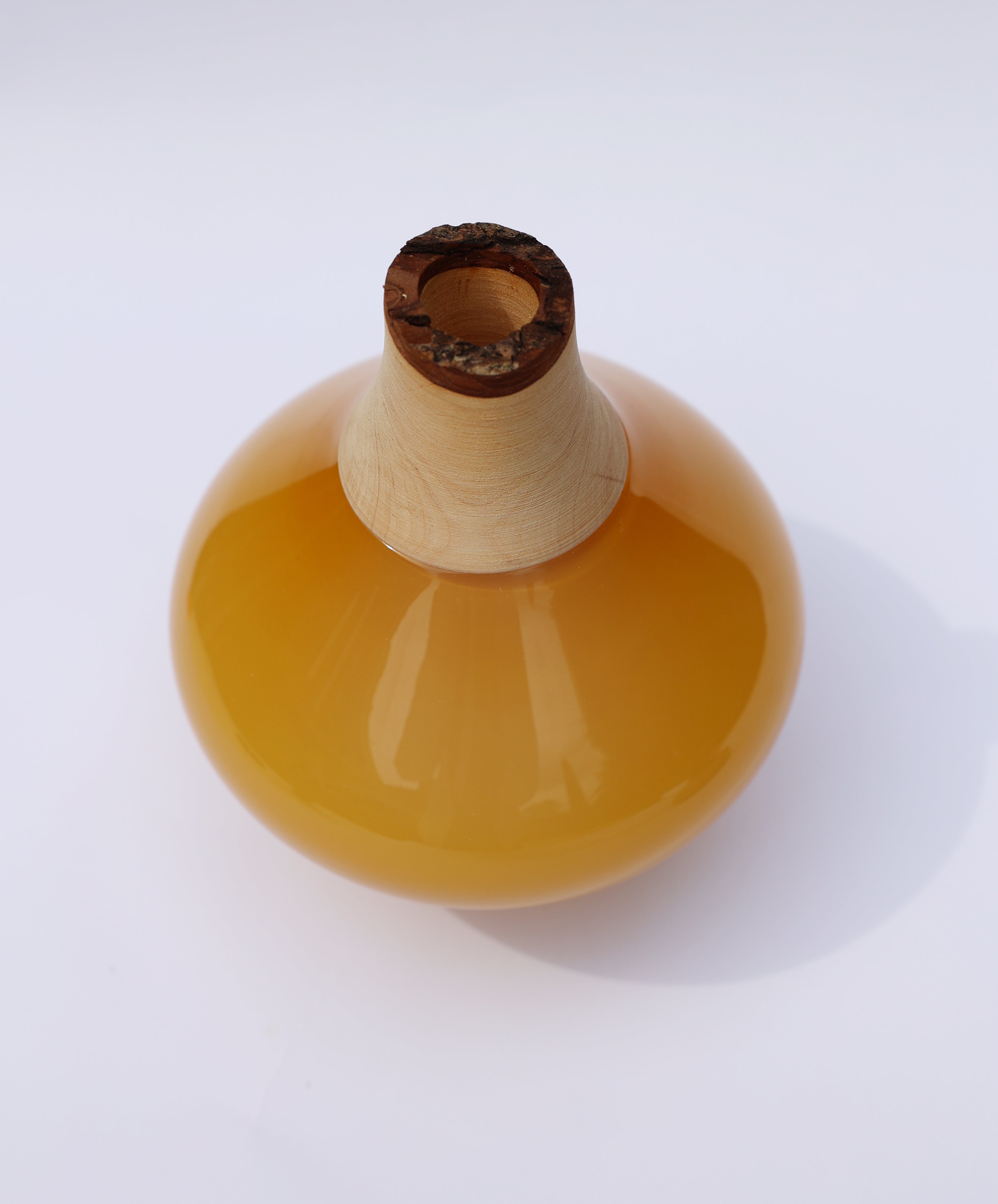 Matisse II | Stacking Vessel in Glass & Wood