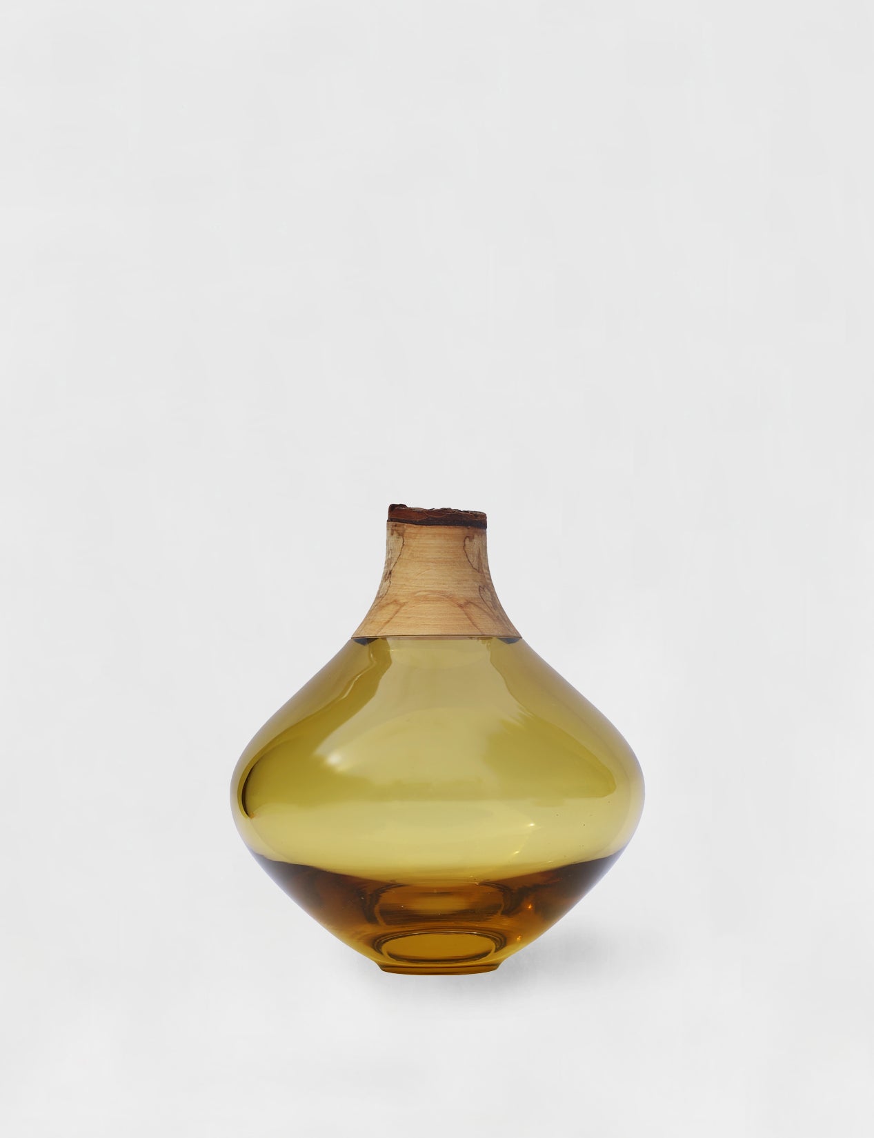 Matisse II | Stacking Vessel in Glass & Wood