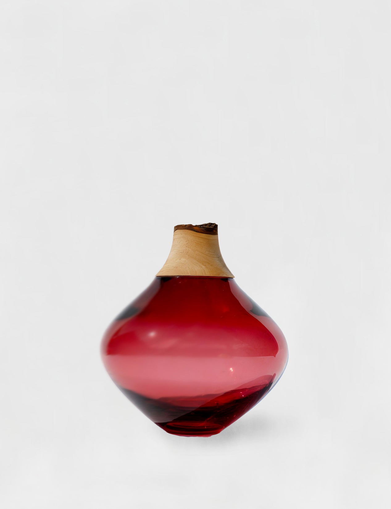 Matisse II | Stacking Vessel in Glass & Wood