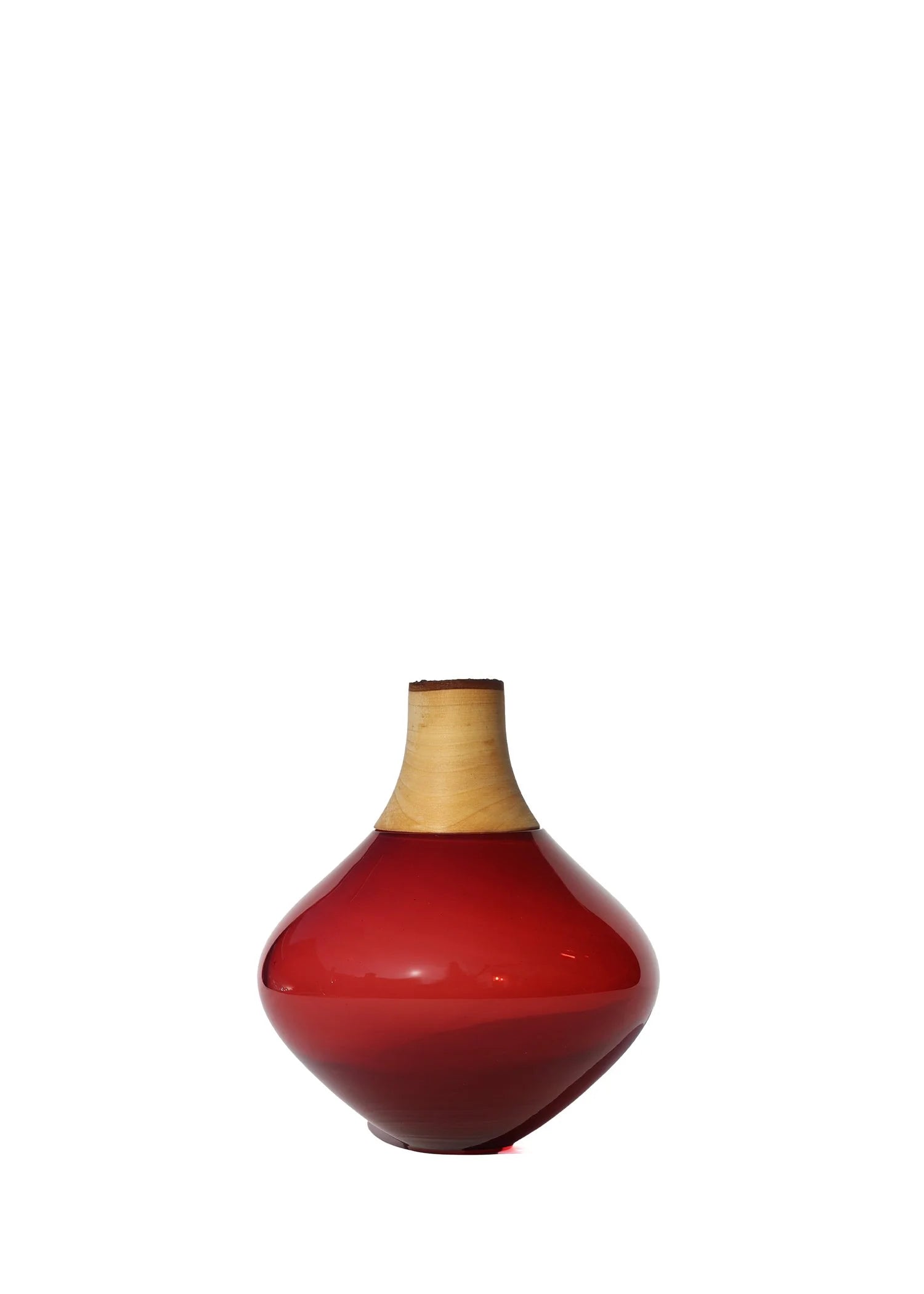 Matisse II | Stacking Vessel in Glass & Wood