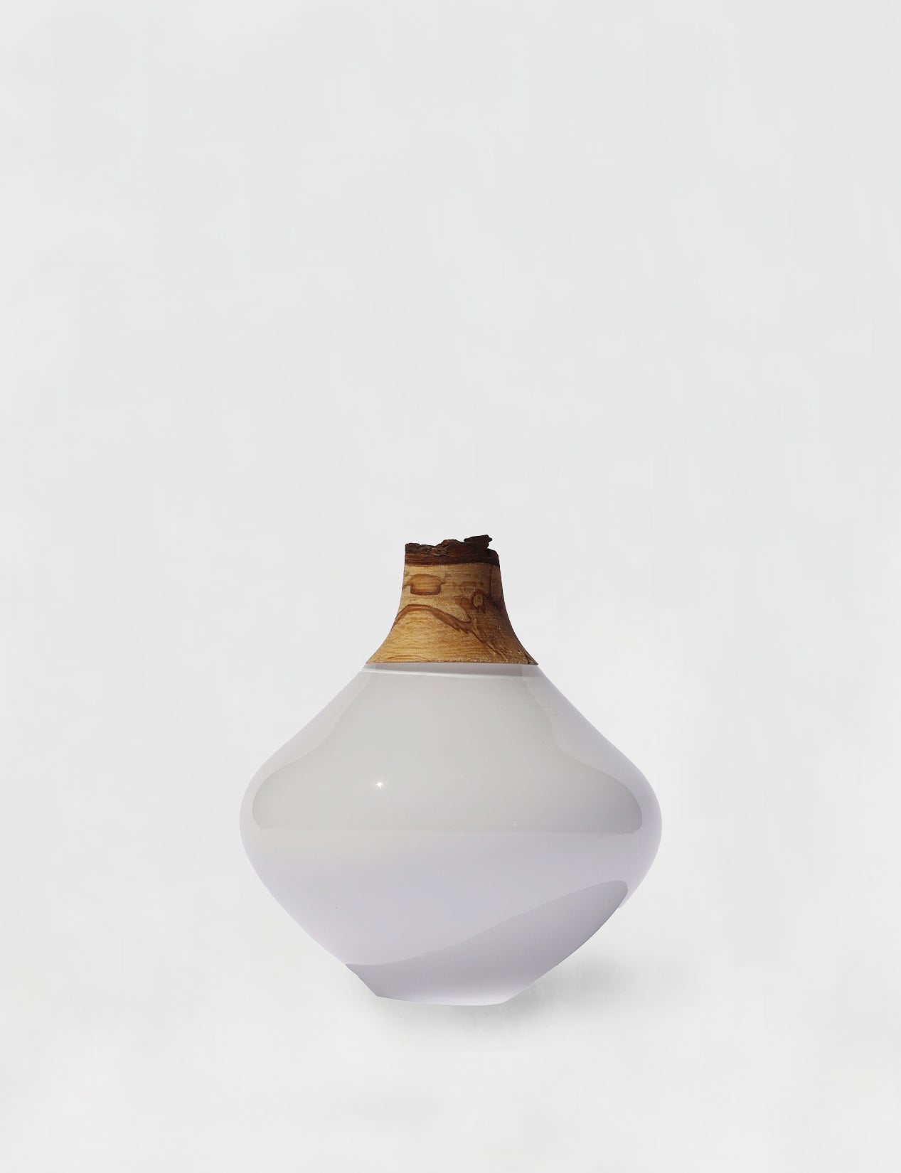Matisse II | Stacking Vessel in Glass & Wood