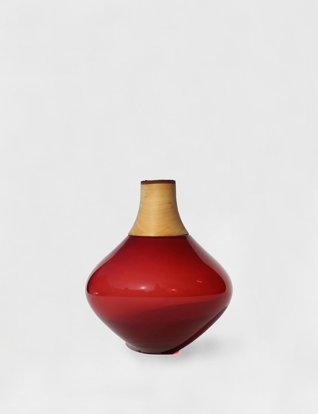 Matisse II | Stacking Vessel in Glass & Wood
