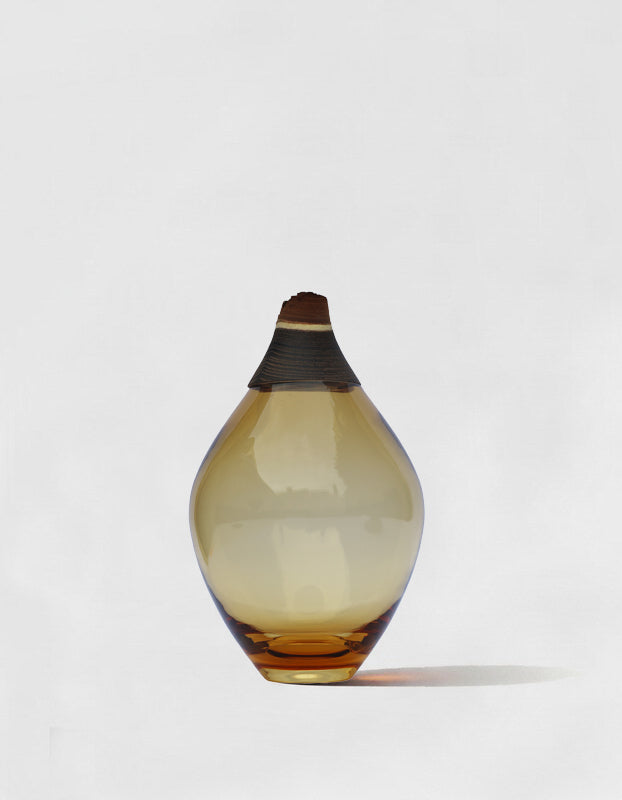 MATISSE III | Stacking Vessel in Glass & Wood