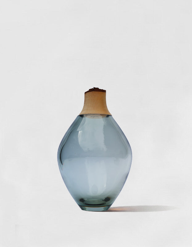 MATISSE III | Stacking Vessel in Glass & Wood