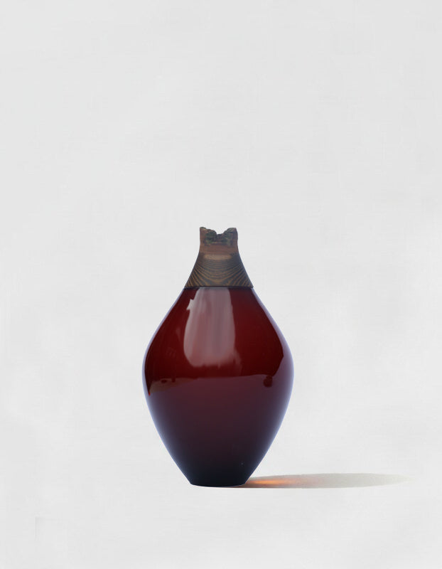 Matisse III | Stacking Vessel in Glass & Wood