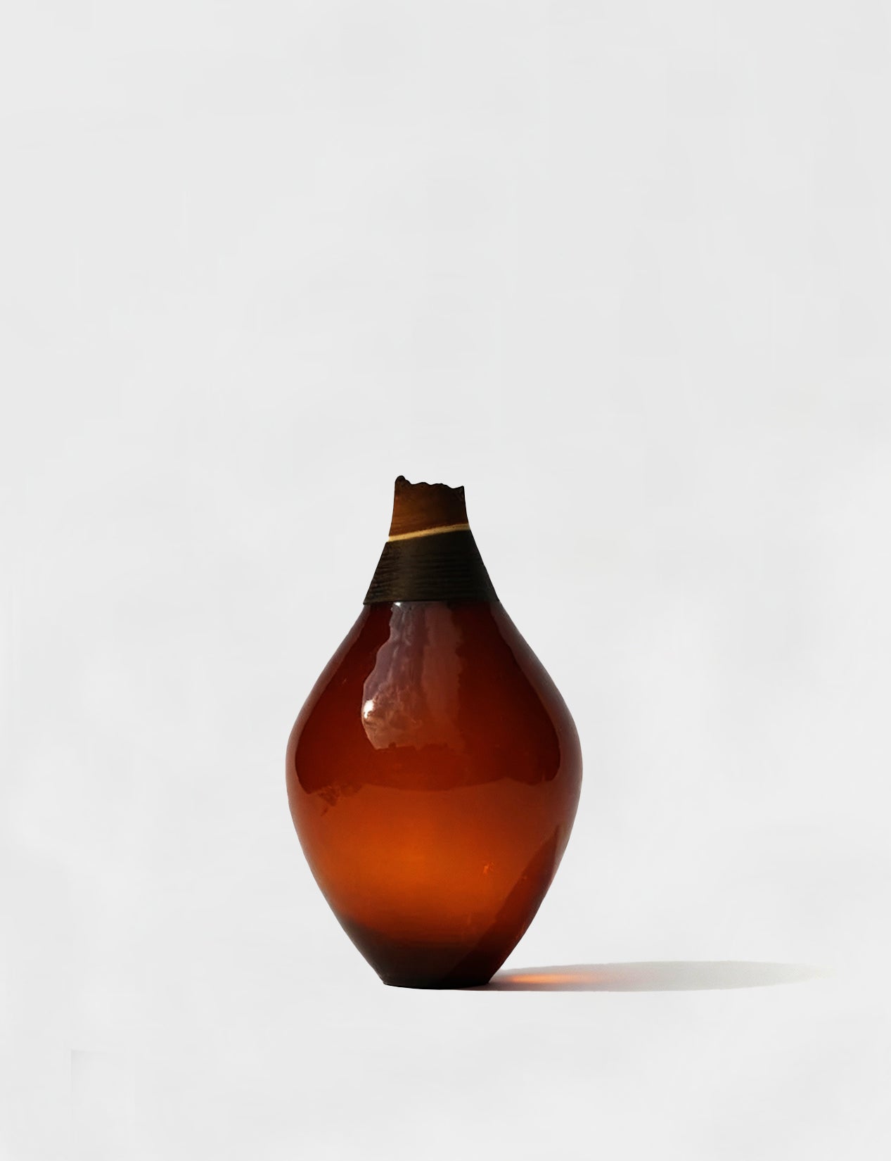 Matisse III | Stacking Vessel in Glass & Wood