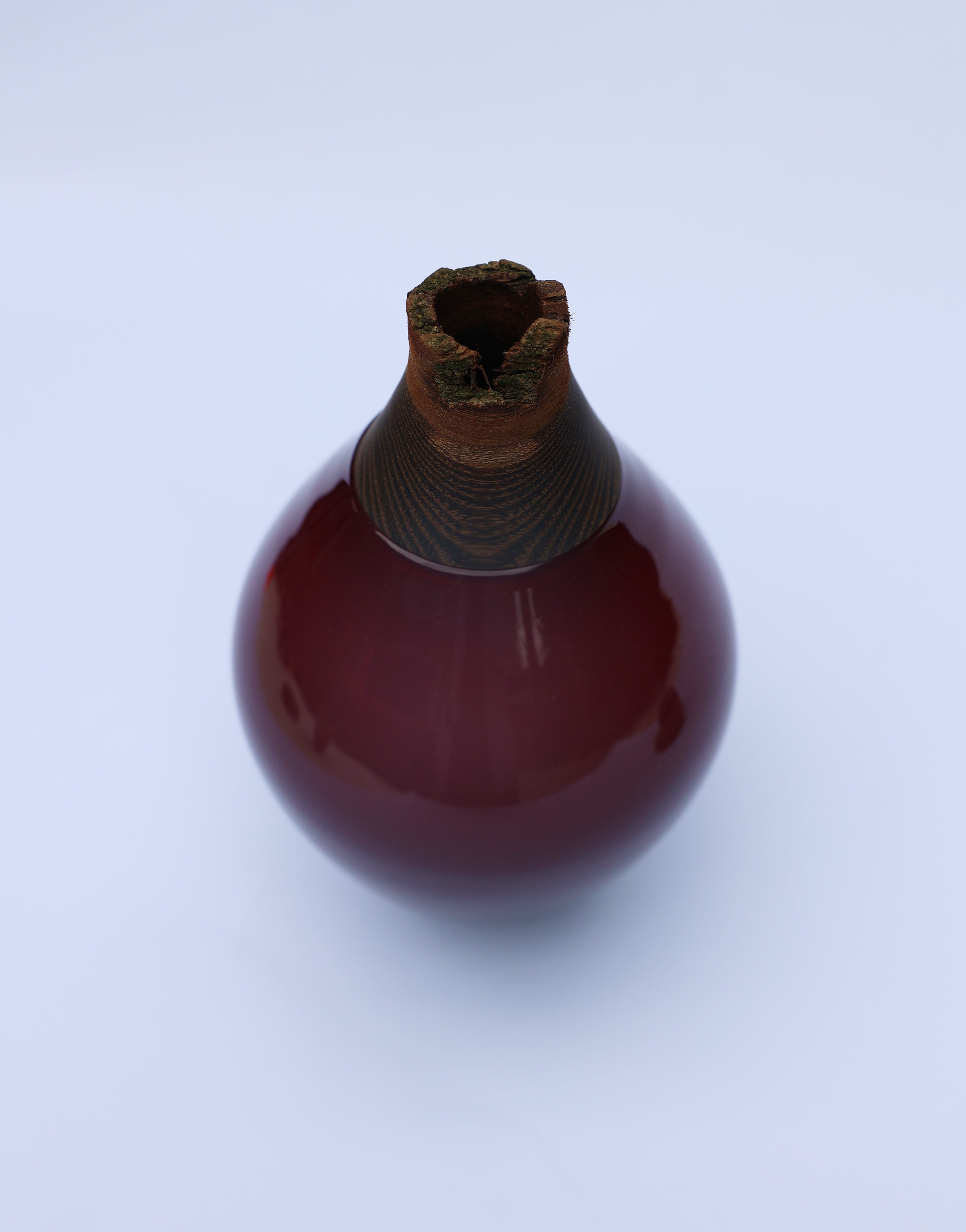 Matisse III | Stacking Vessel in Glass & Wood