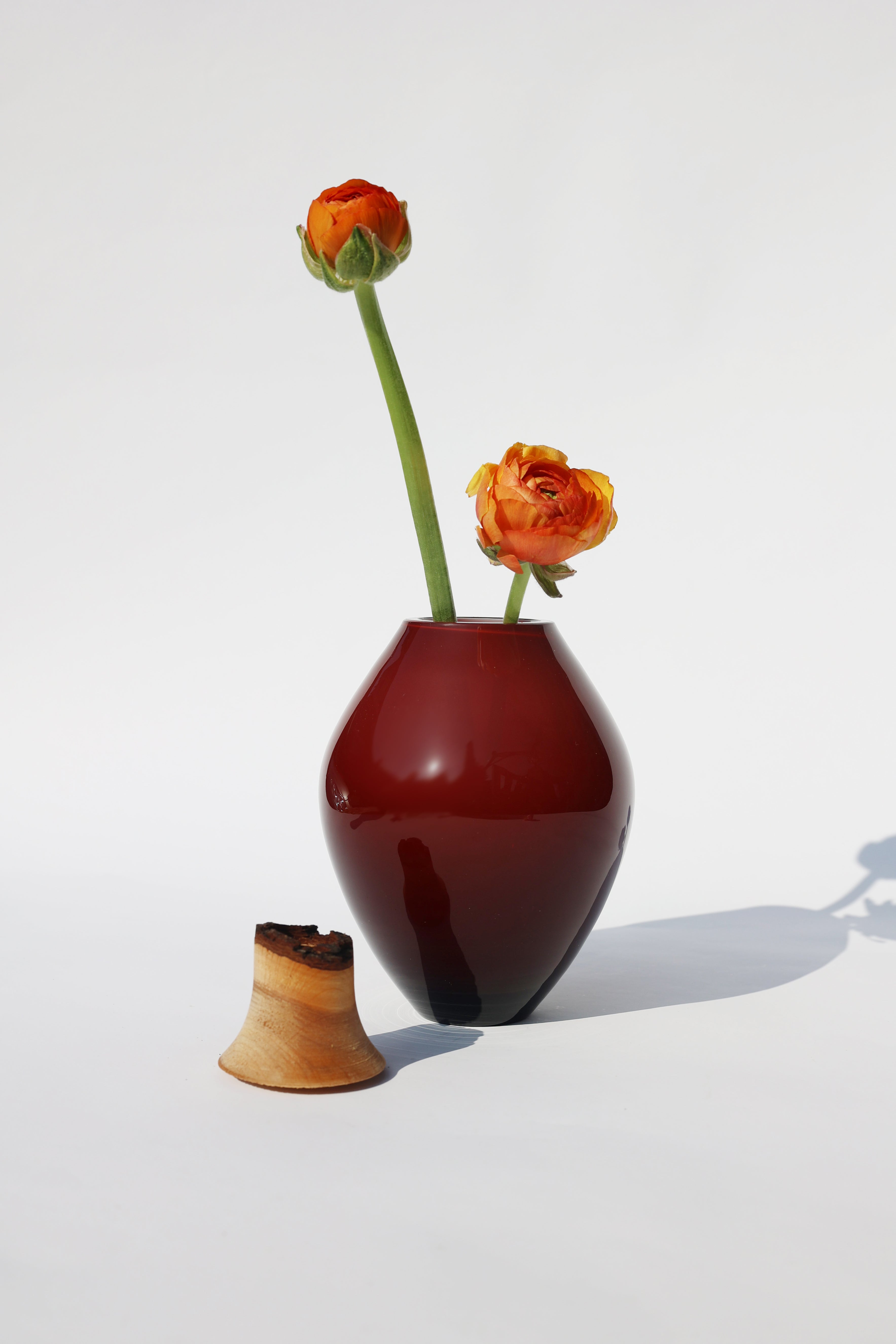 Matisse III | Stacking Vessel in Glass & Wood