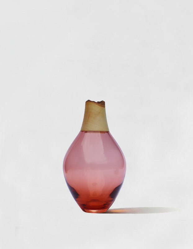 MATISSE III | Stacking Vessel in Glass & Wood