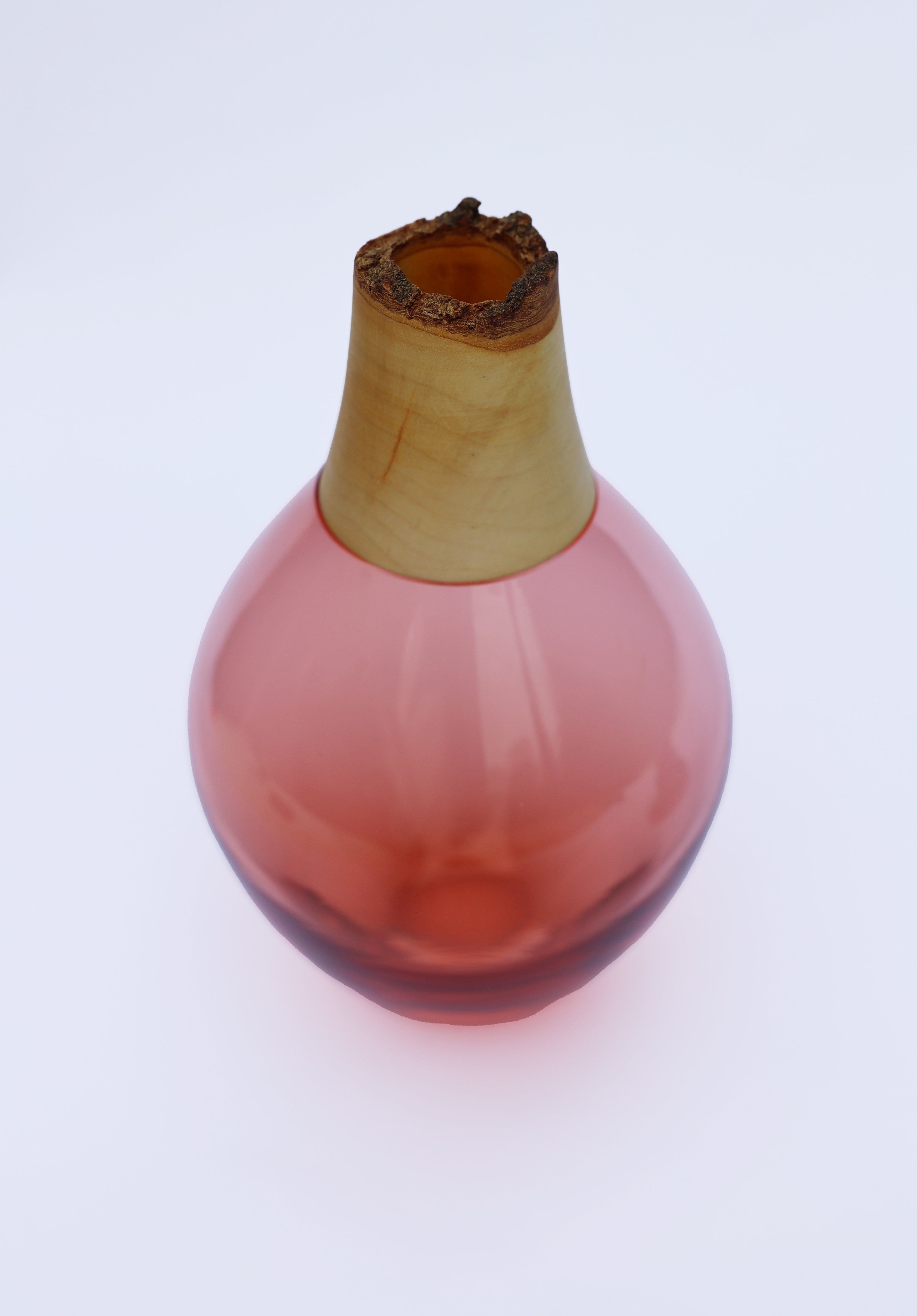 Matisse III | Stacking Vessel in Glass & Wood