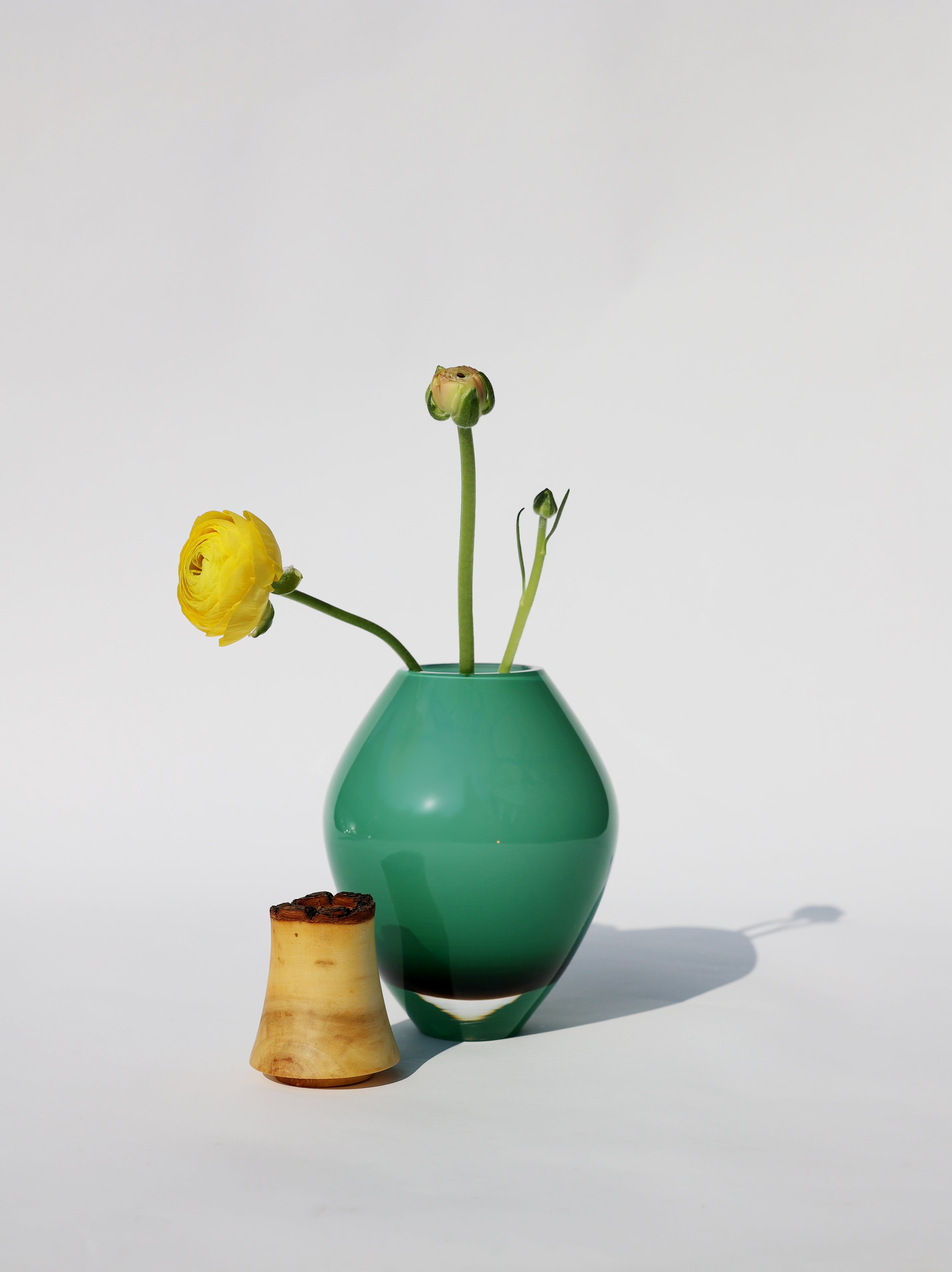 Matisse III | Stacking Vessel in Glass & Wood