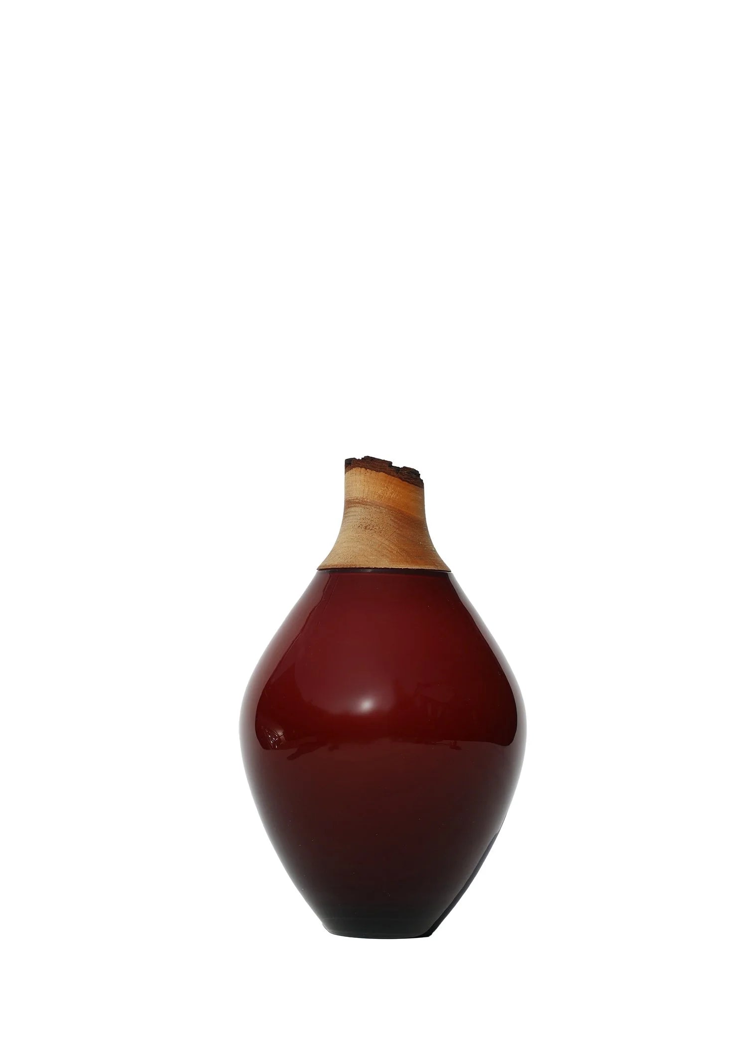 Matisse III | Stacking Vessel in Glass & Wood